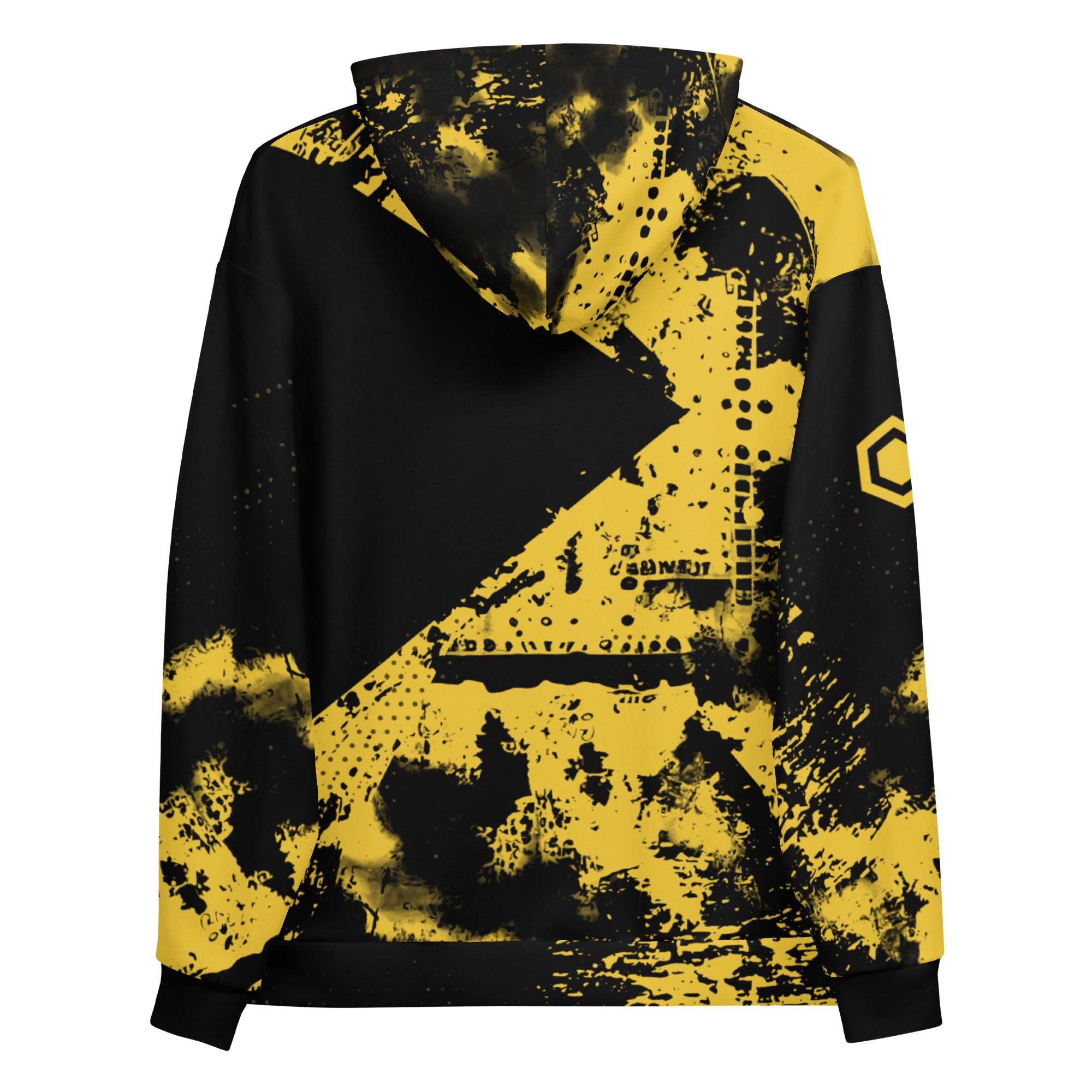 Yellow-Black Mash Unisex Hoodie