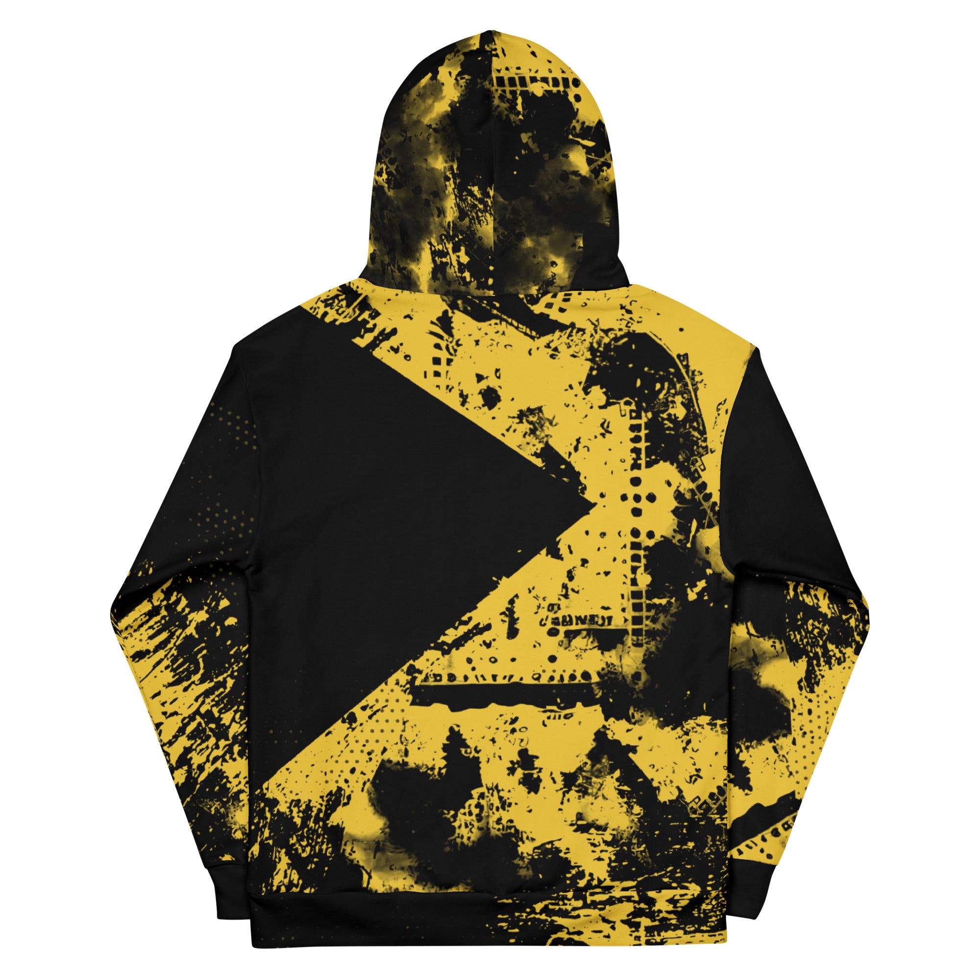 Yellow-Black Mash Unisex Hoodie