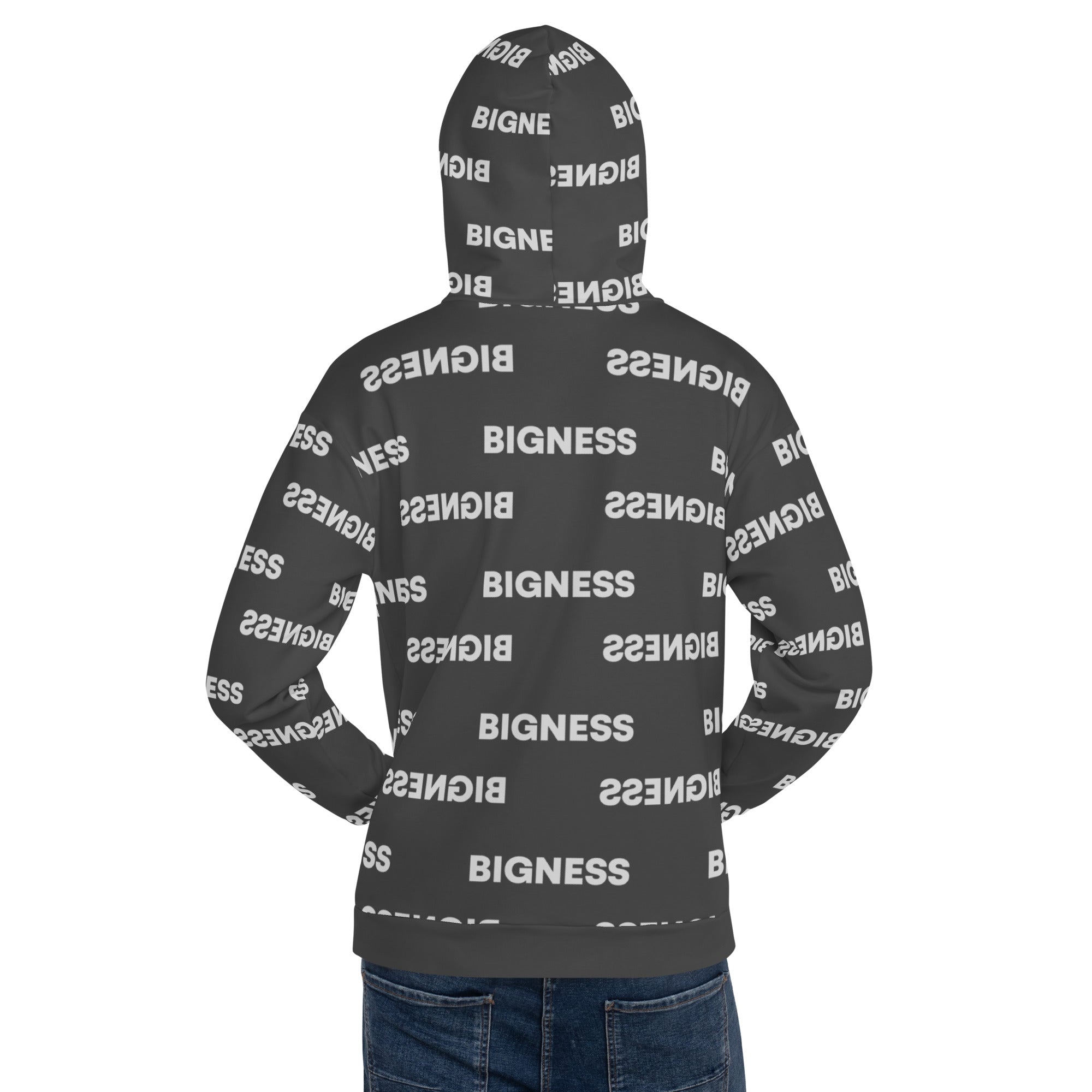 Black Bigness Brand Unisex Hoodie