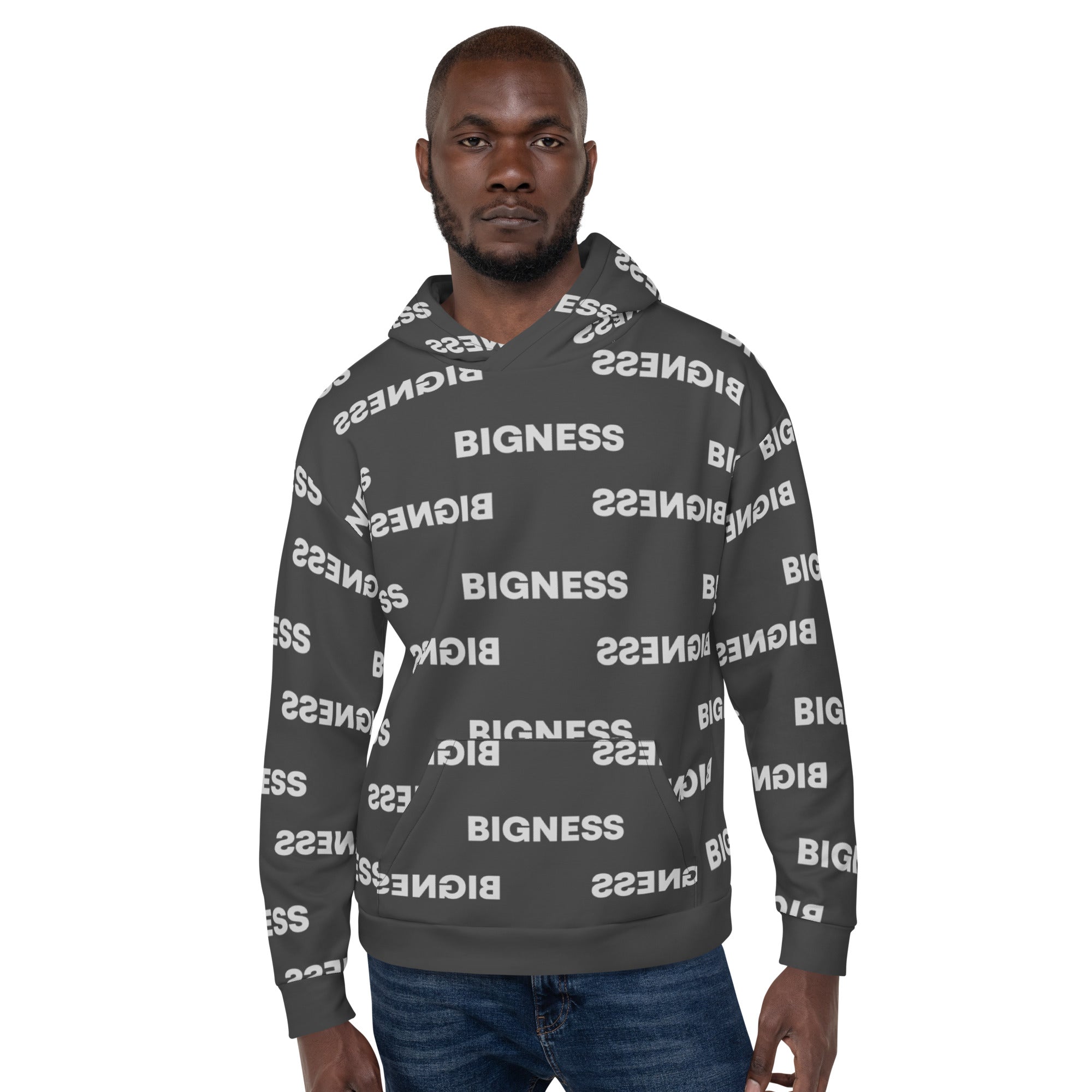 Black Bigness Brand Unisex Hoodie