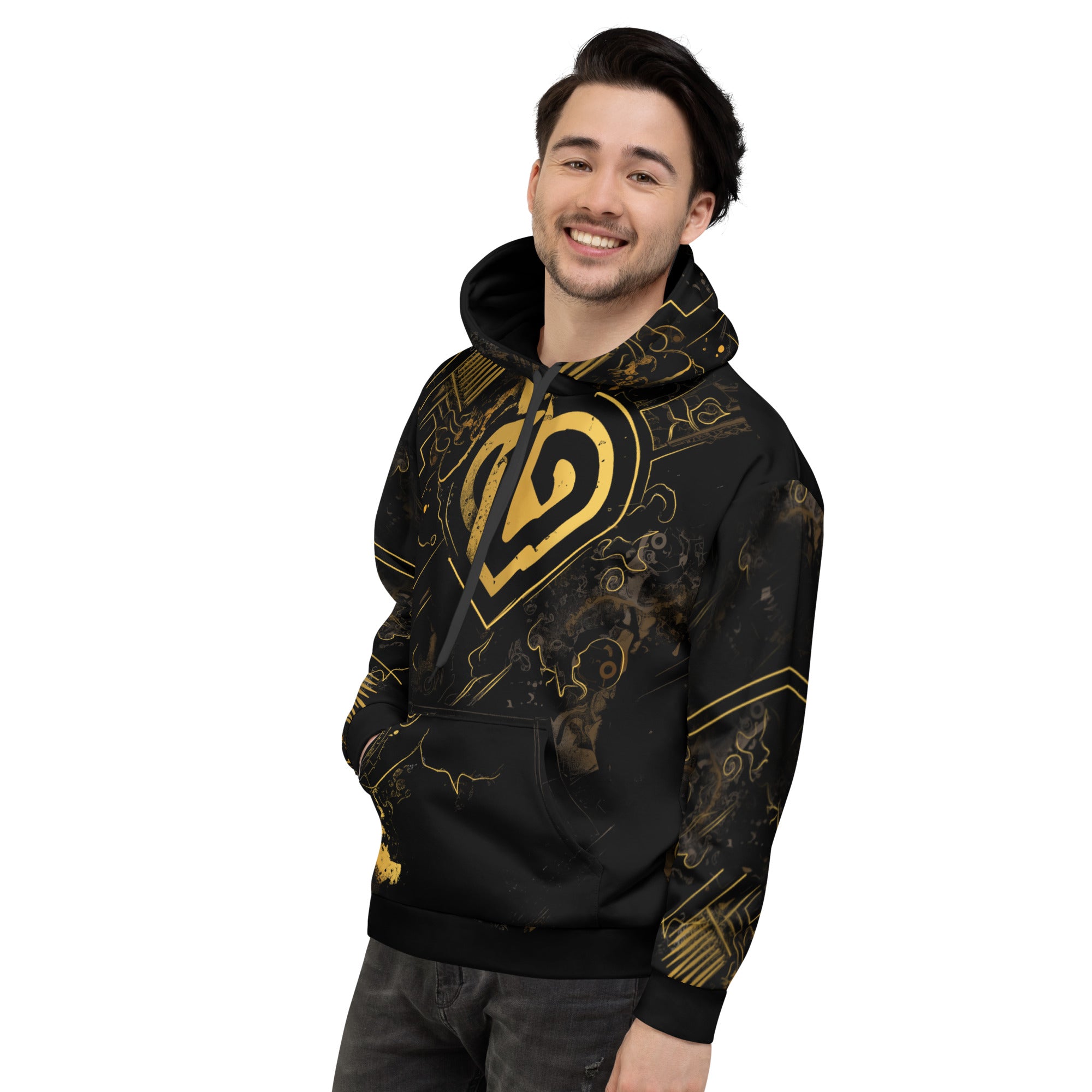 IC Yellblack Mesh Unisex Hoodie