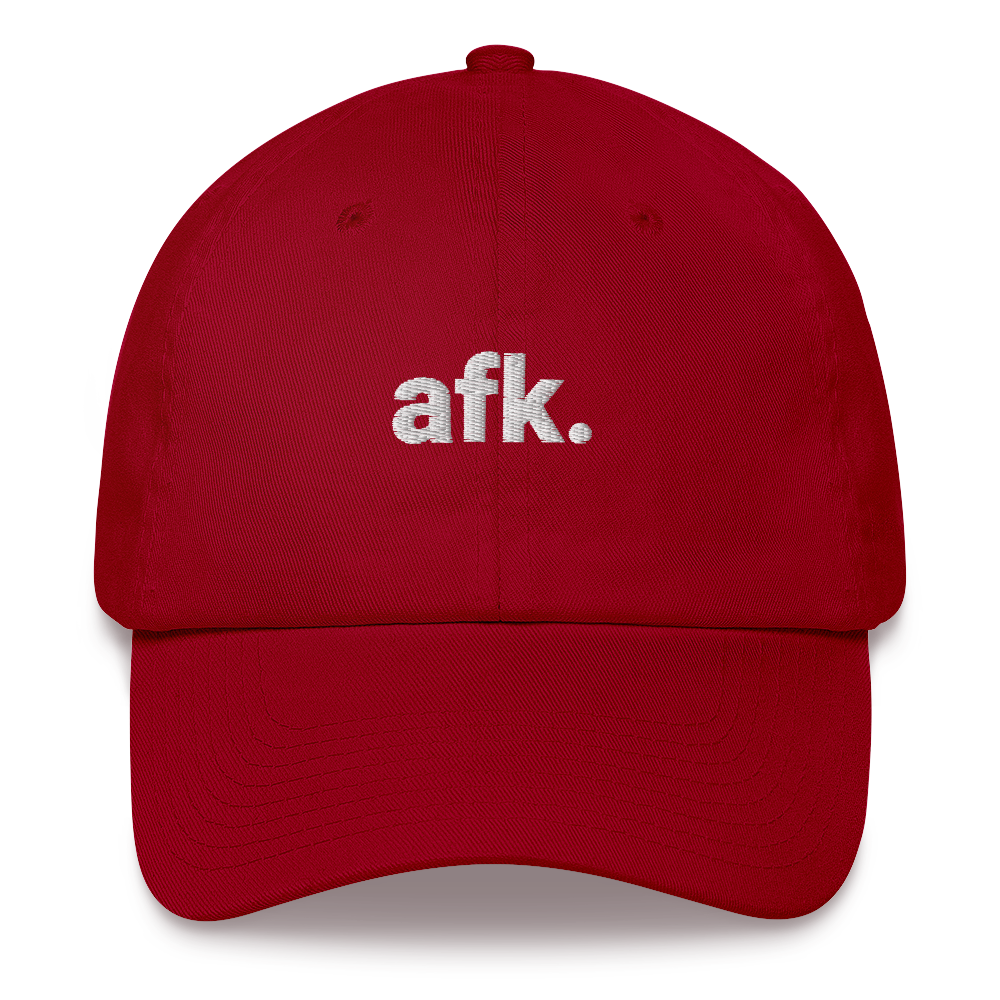 afk. Unisex Cap (bestickt, mit Schnalle)