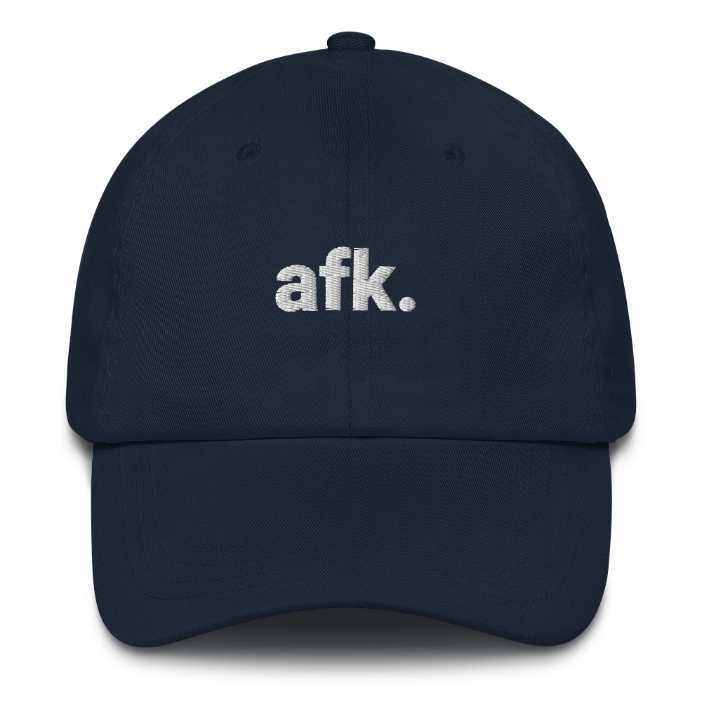 afk. Unisex Cap (bestickt, mit Schnalle)