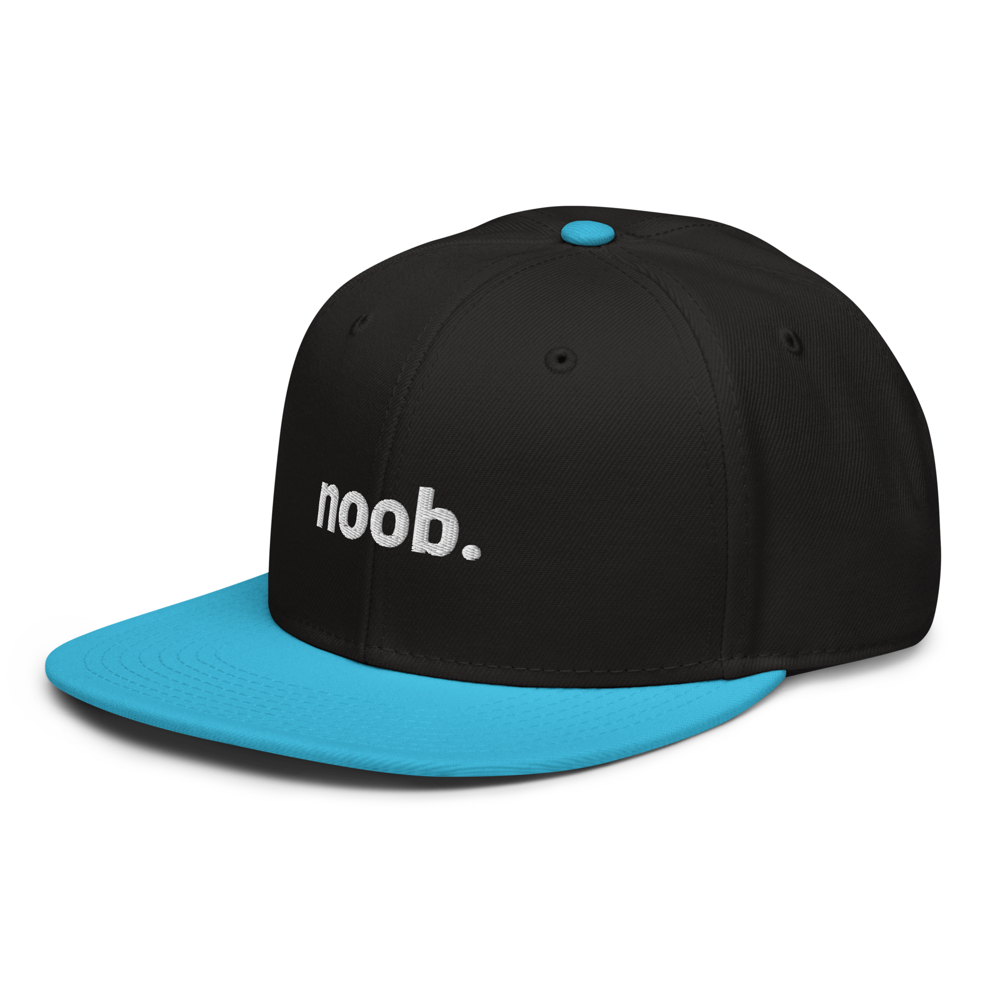 noob. Snapback-Cap (bestickt)