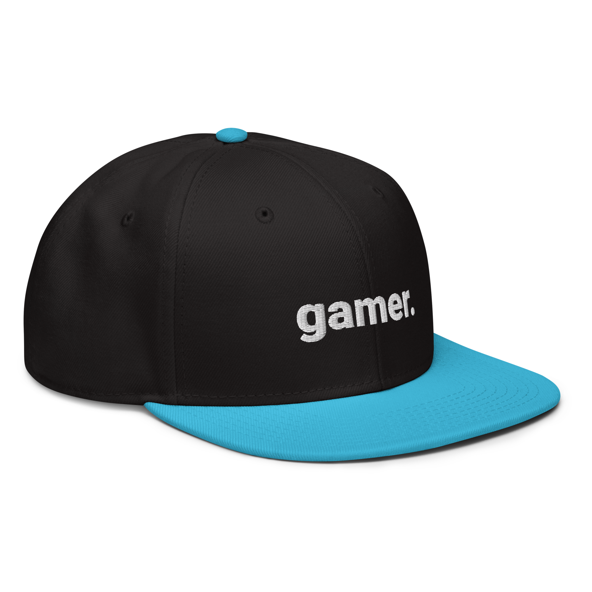 gamer. Snapback-Cap (bestickt)