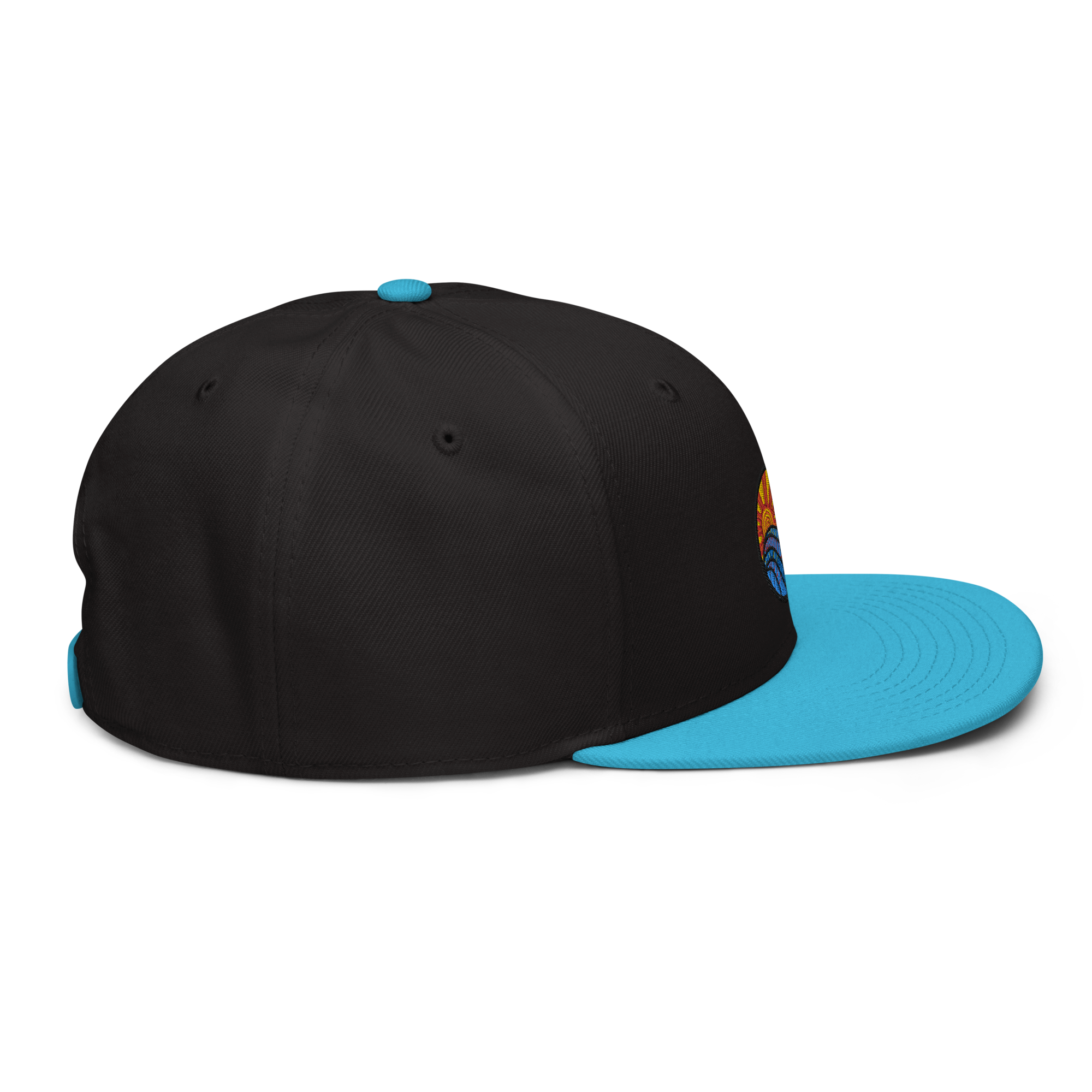 Sunset Wave Snapback-Cap (bestickt)