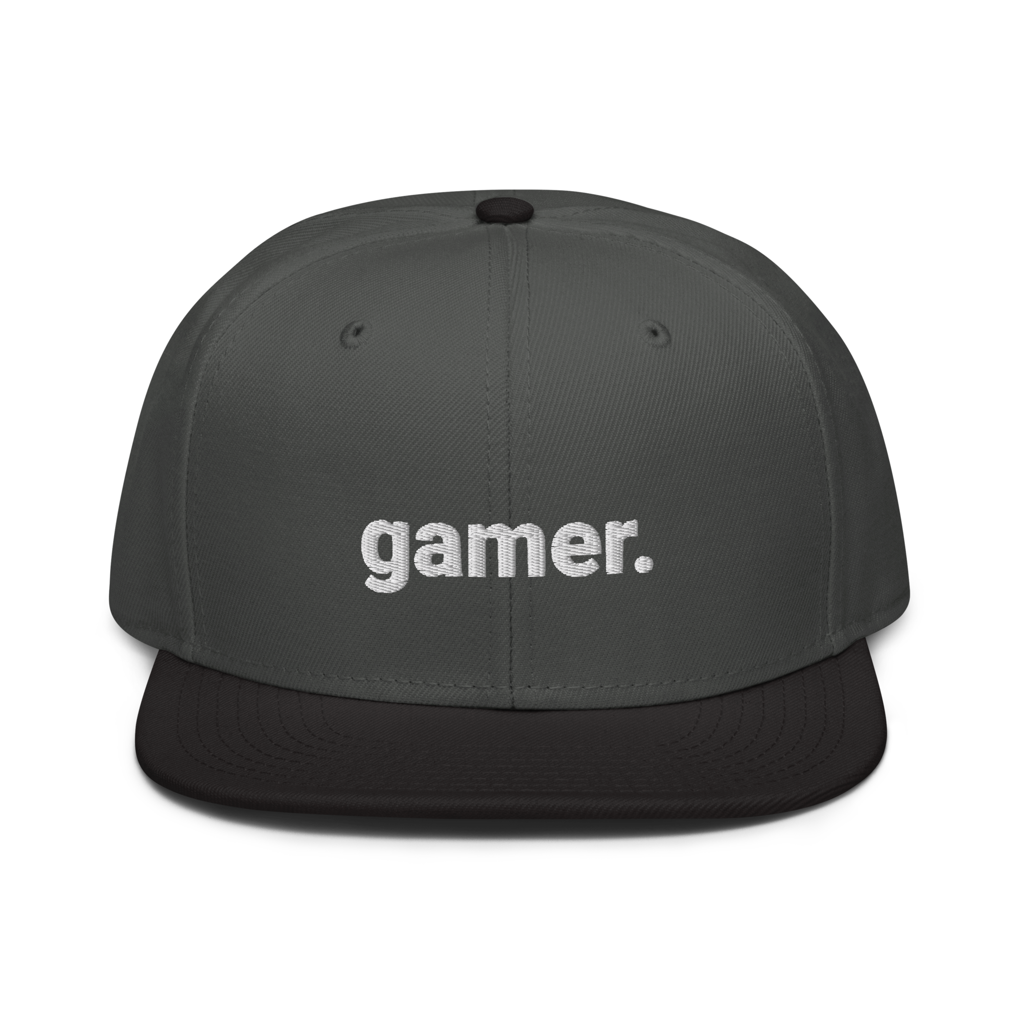 gamer. Snapback-Cap (bestickt)