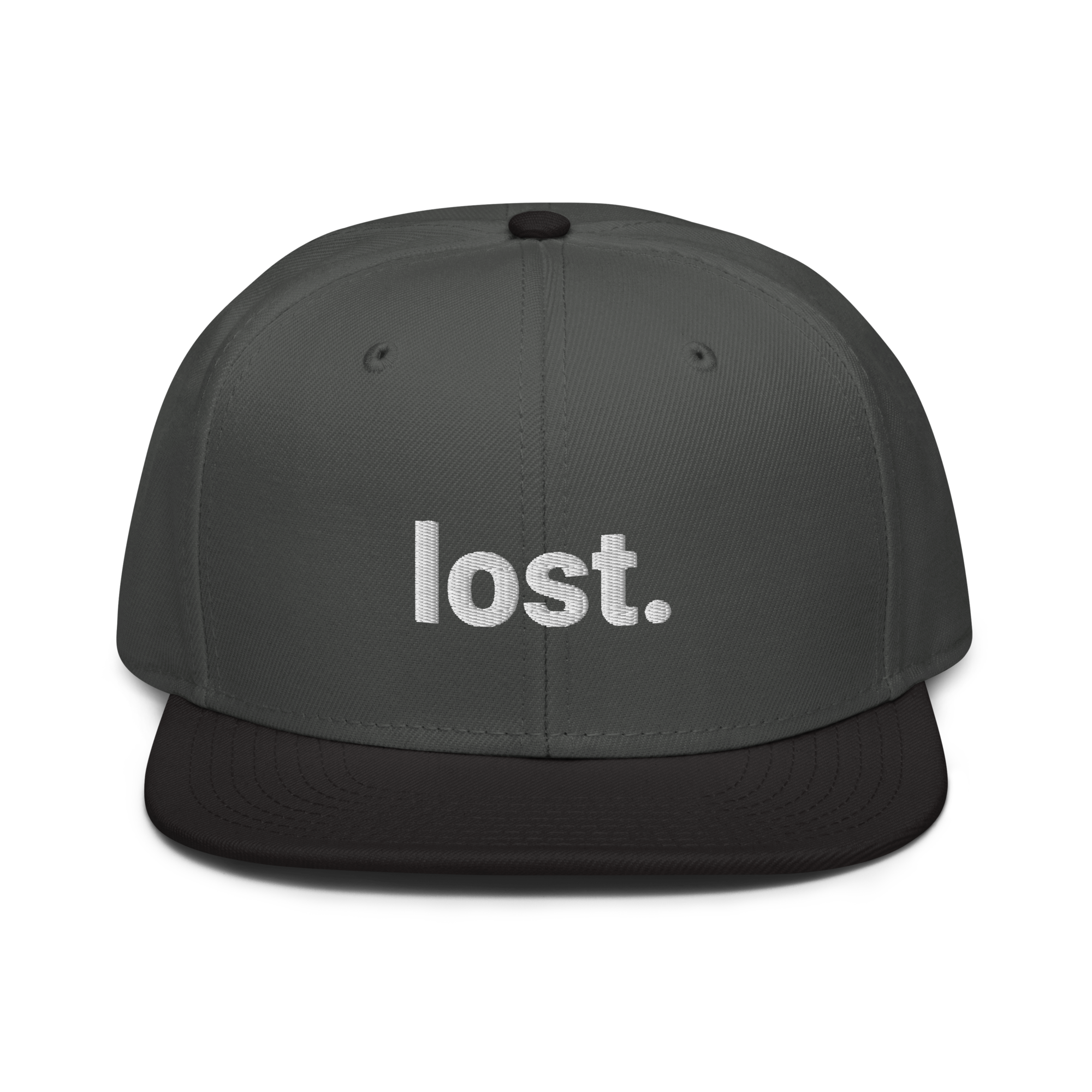 lost. Snapback-Cap (bestickt)