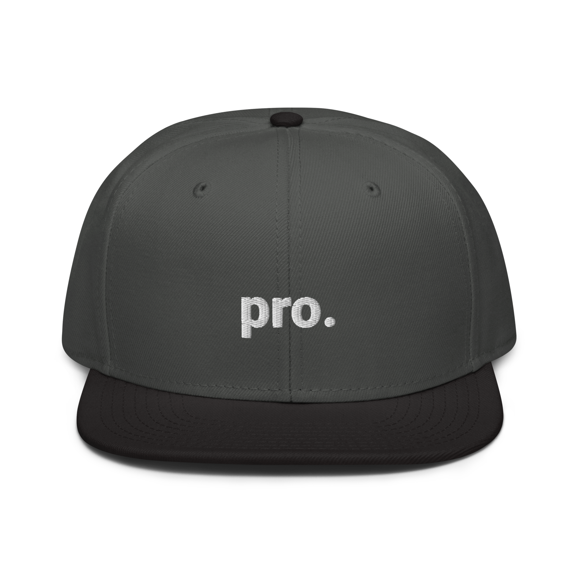 pro. Snapback-Cap (bestickt)