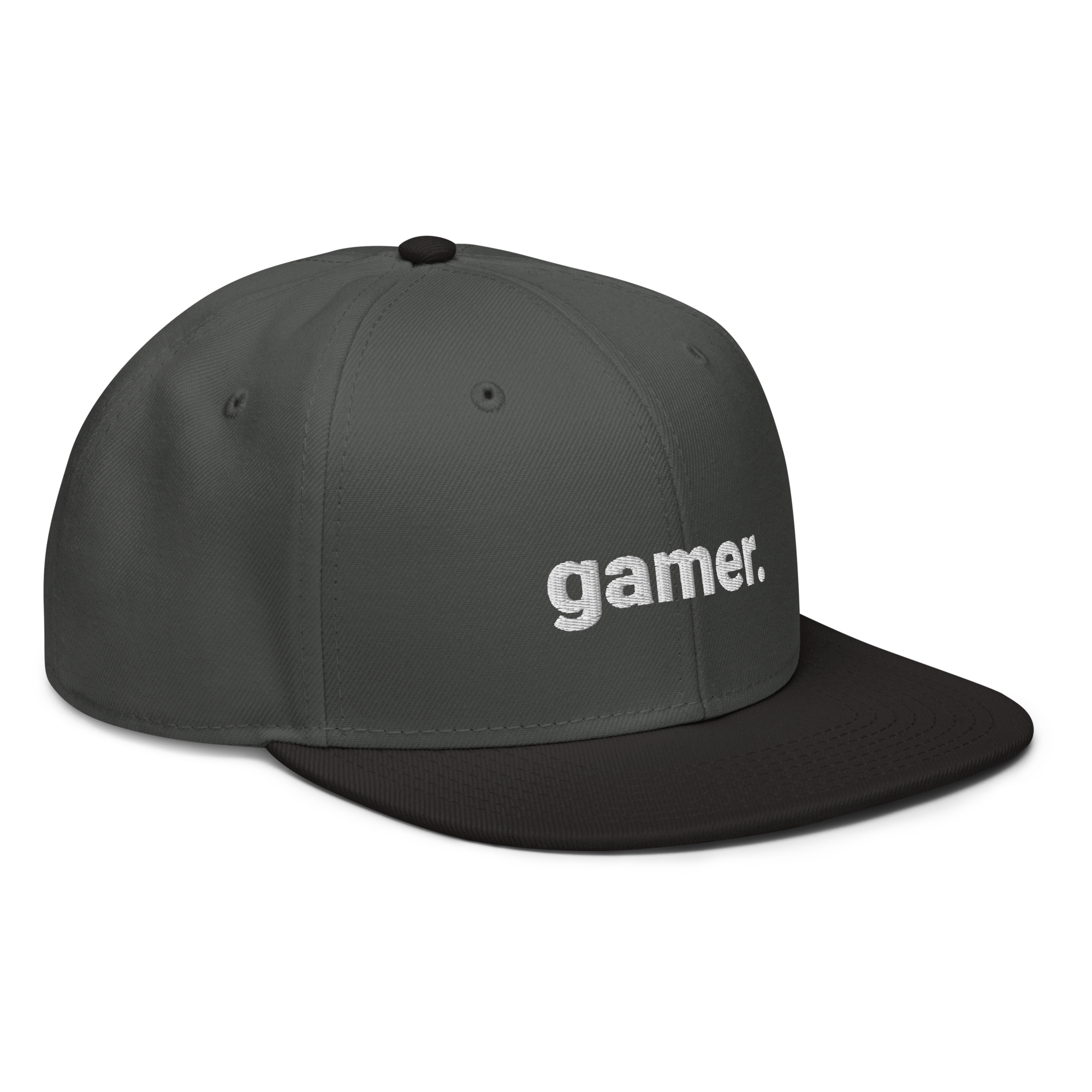 gamer. Snapback-Cap (bestickt)