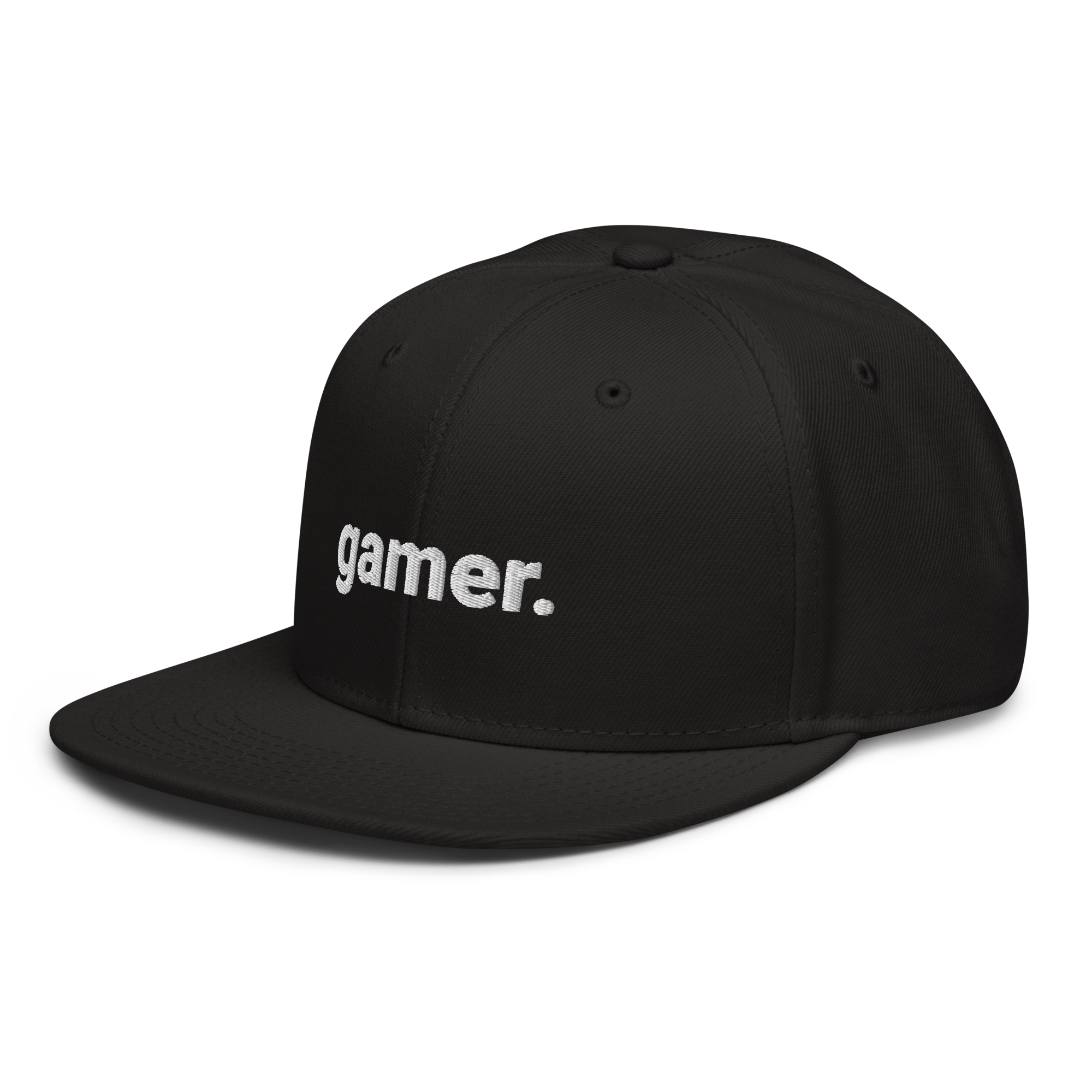 gamer. Snapback-Cap (bestickt)