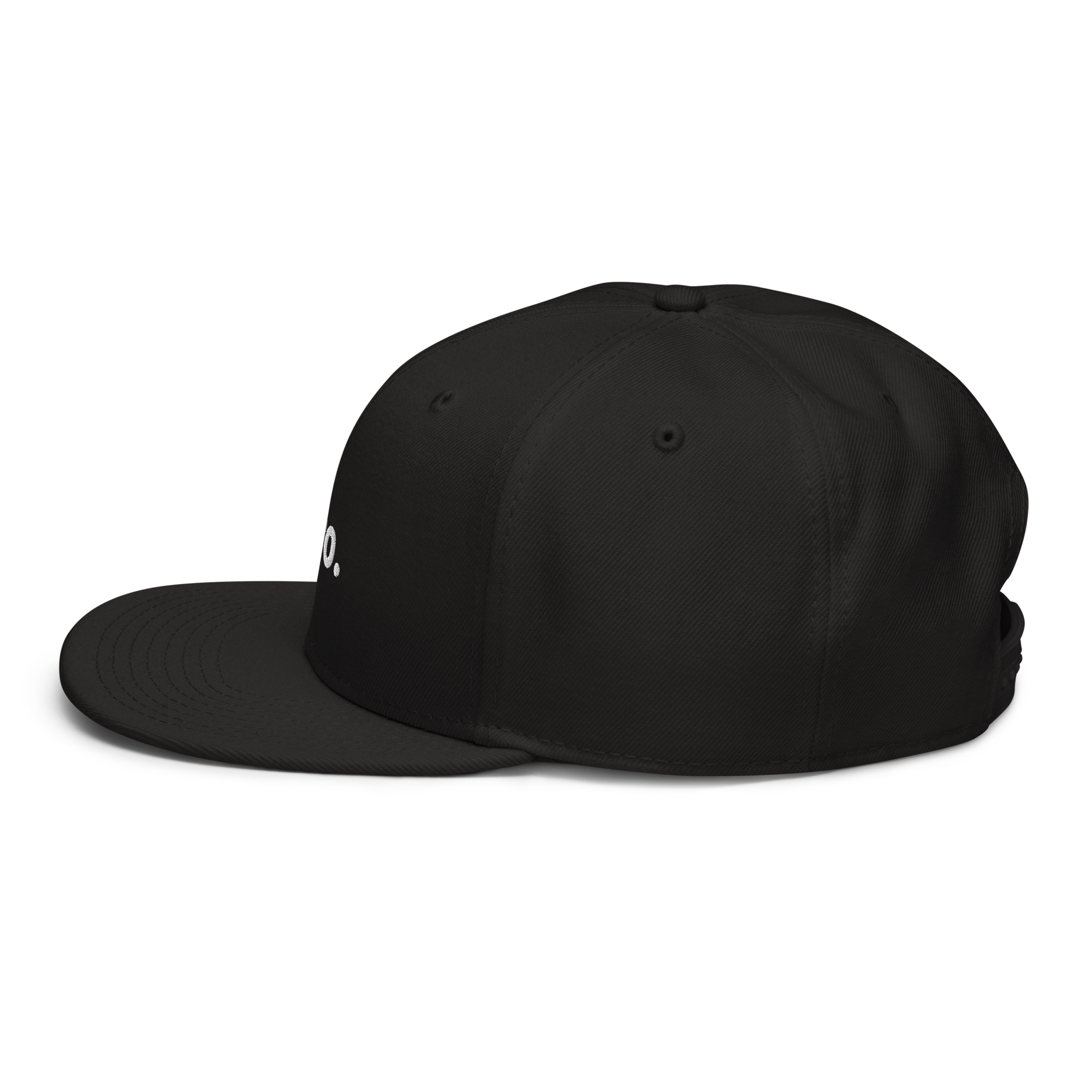 pro. Snapback-Cap (bestickt)