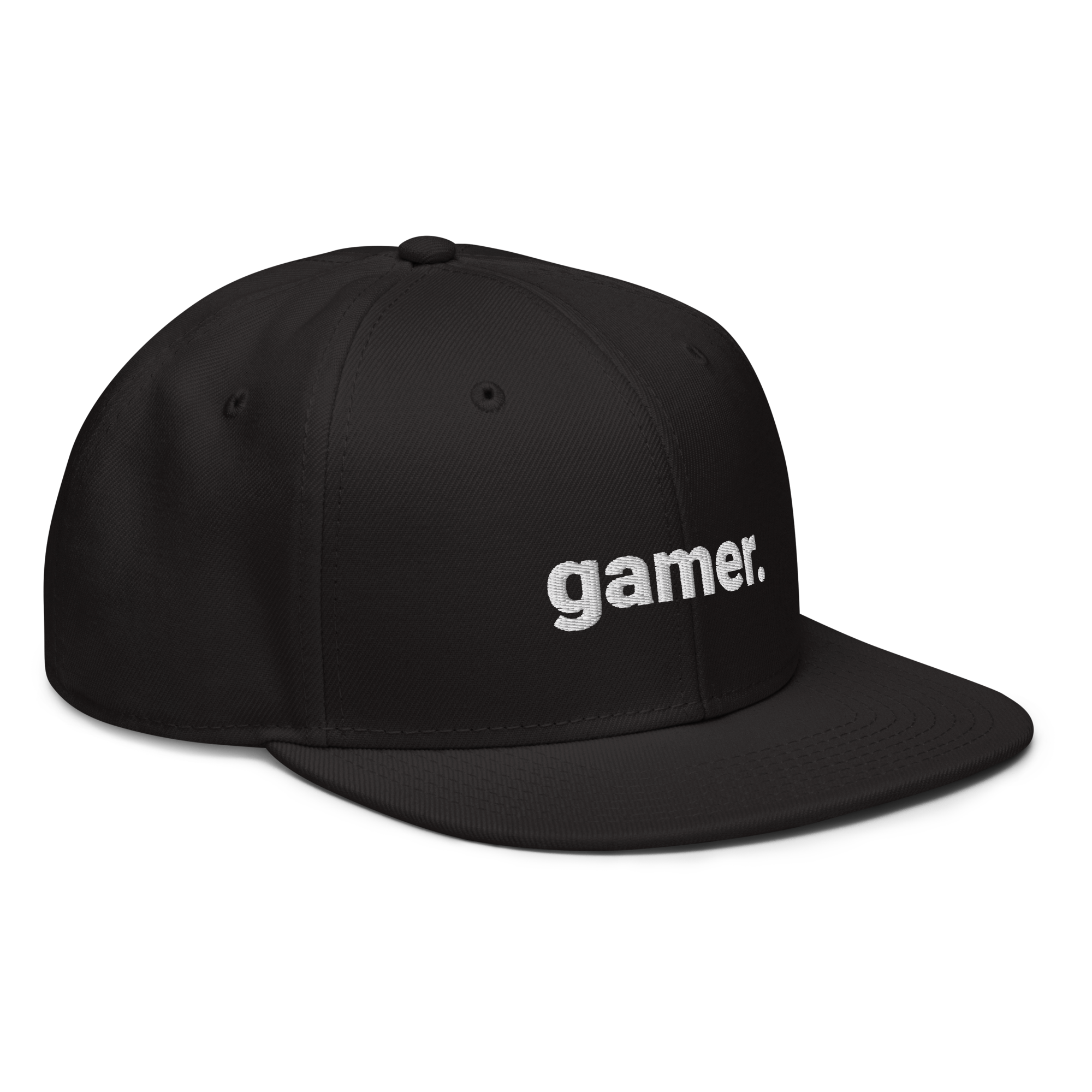 gamer. Snapback-Cap (bestickt)