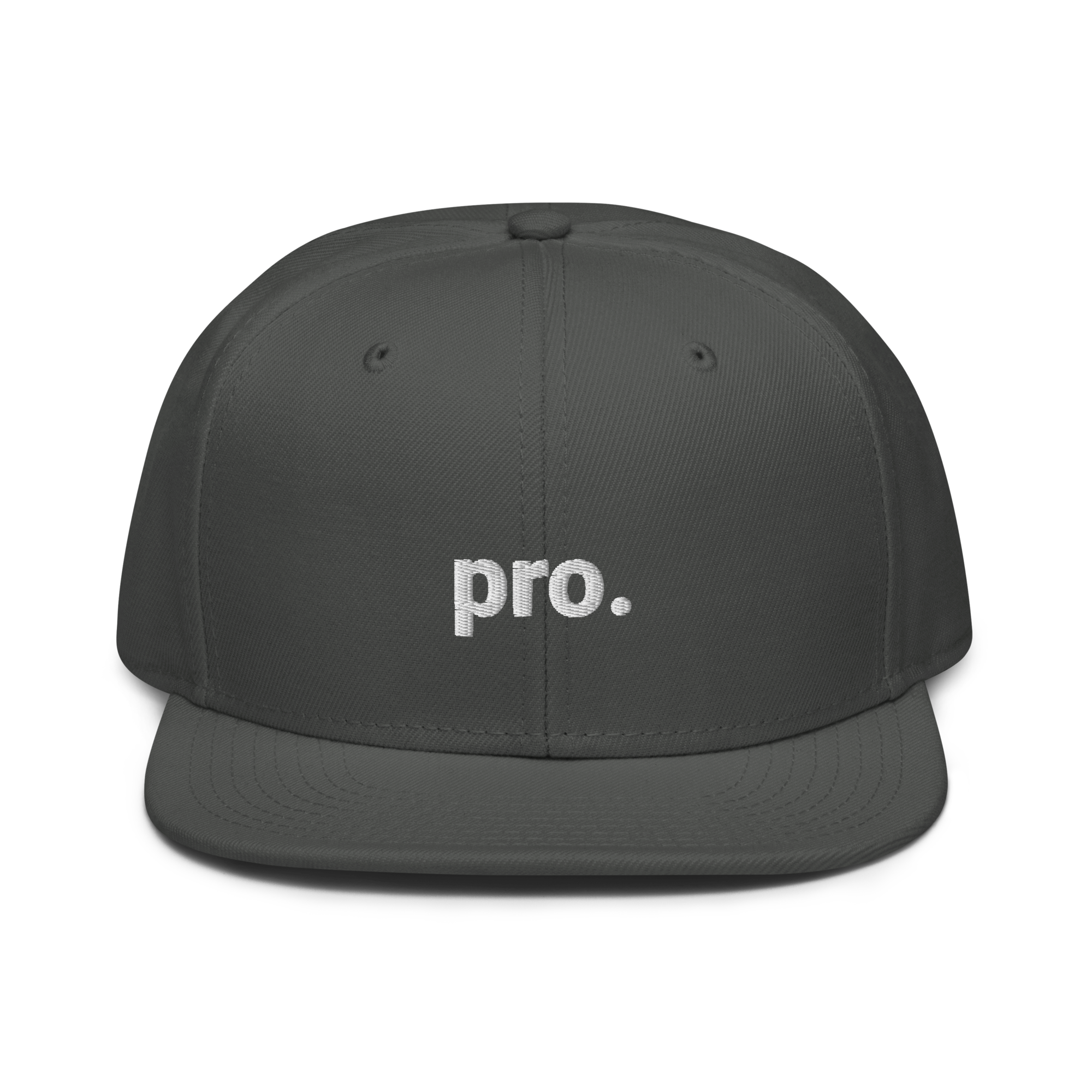 pro. Snapback-Cap (bestickt)