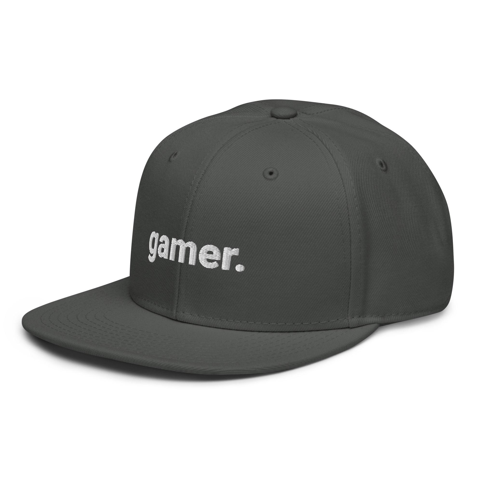 gamer. Snapback-Cap (bestickt)