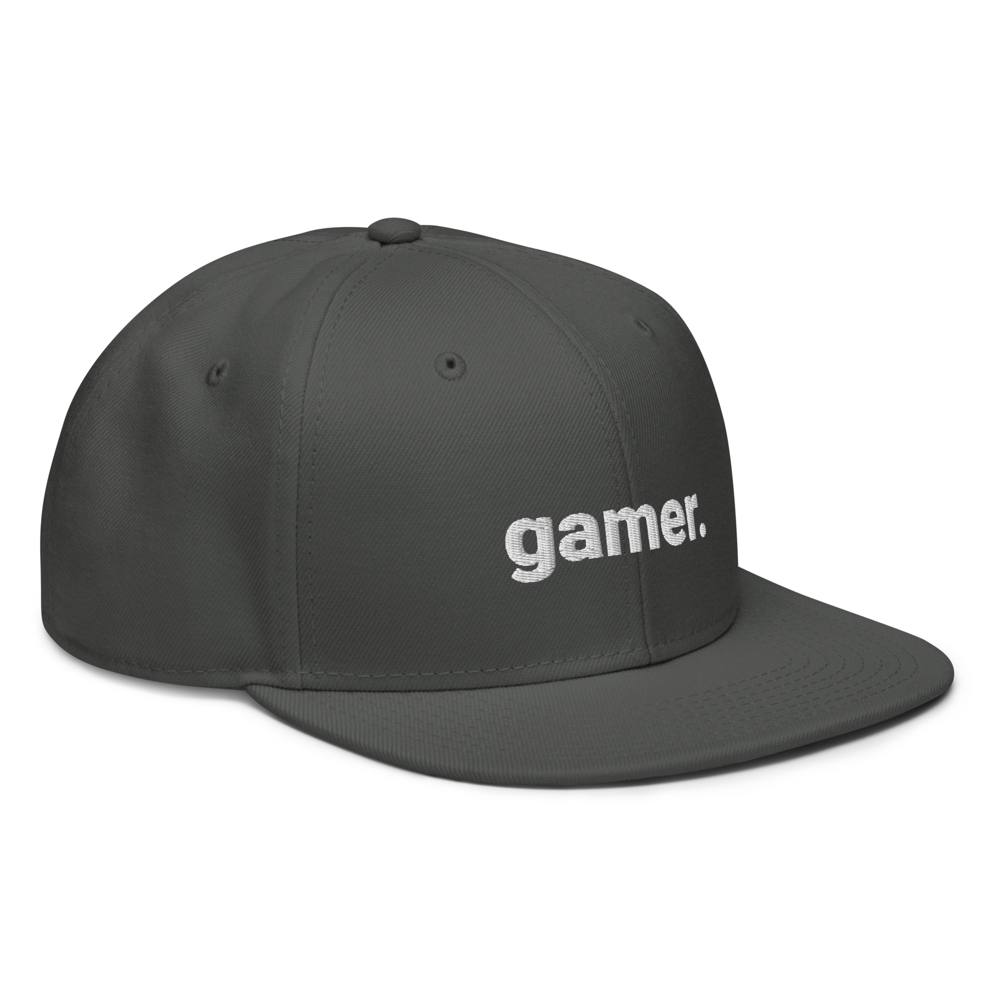 gamer. Snapback-Cap (bestickt)