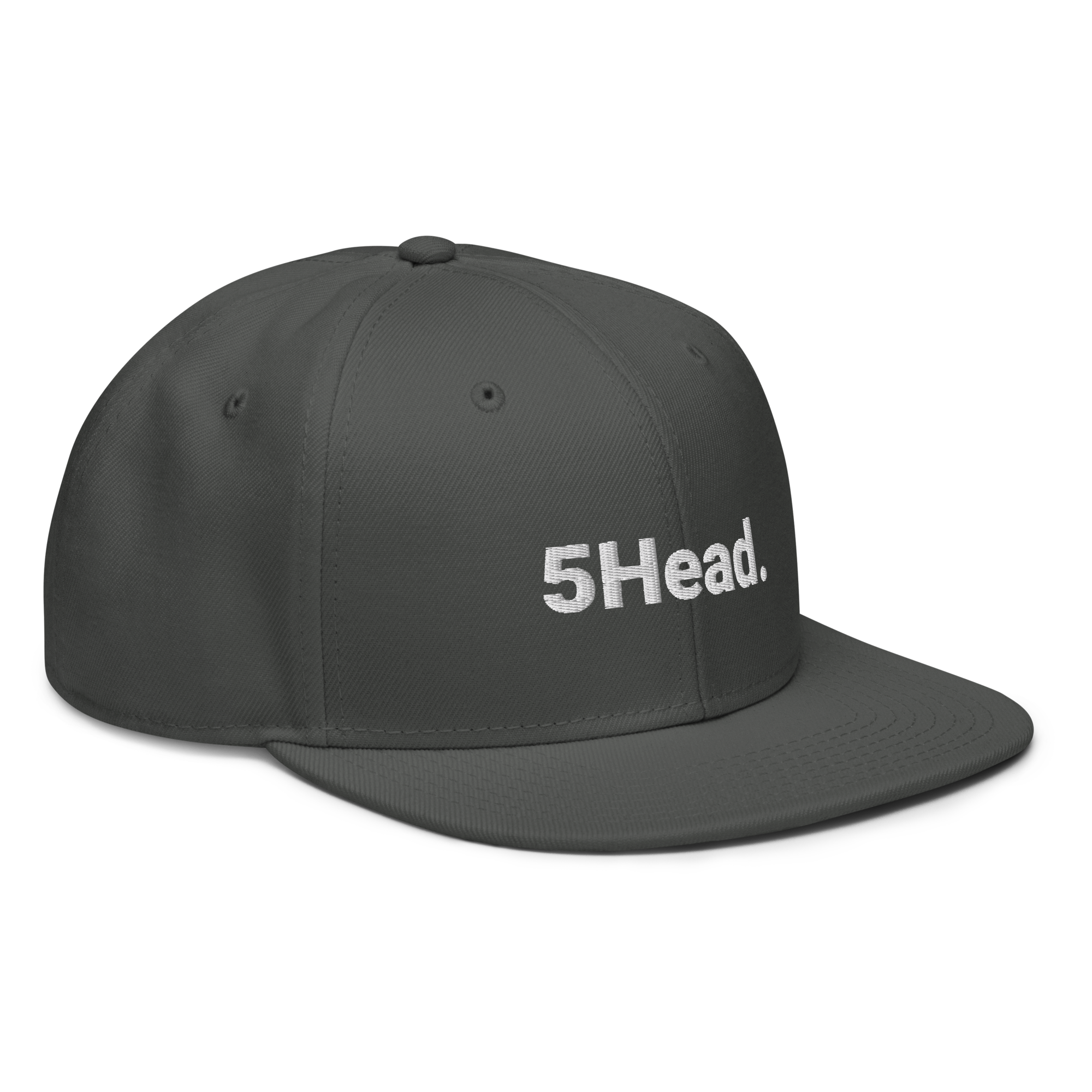 5Head. Snapback-Cap (bestickt)