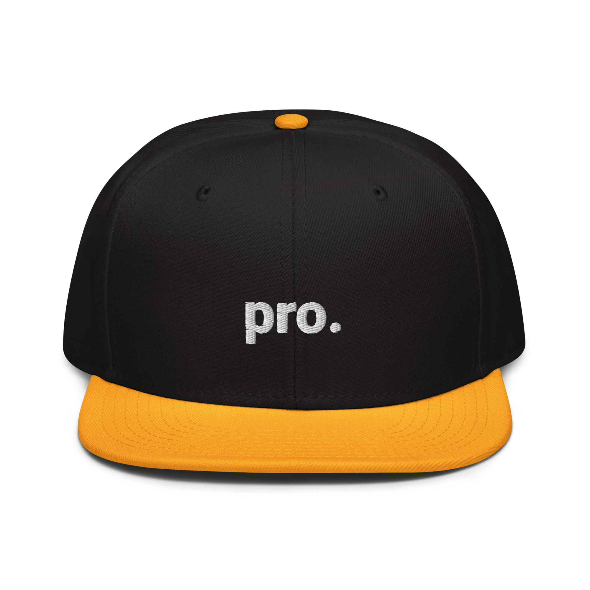 pro. Snapback-Cap (bestickt)