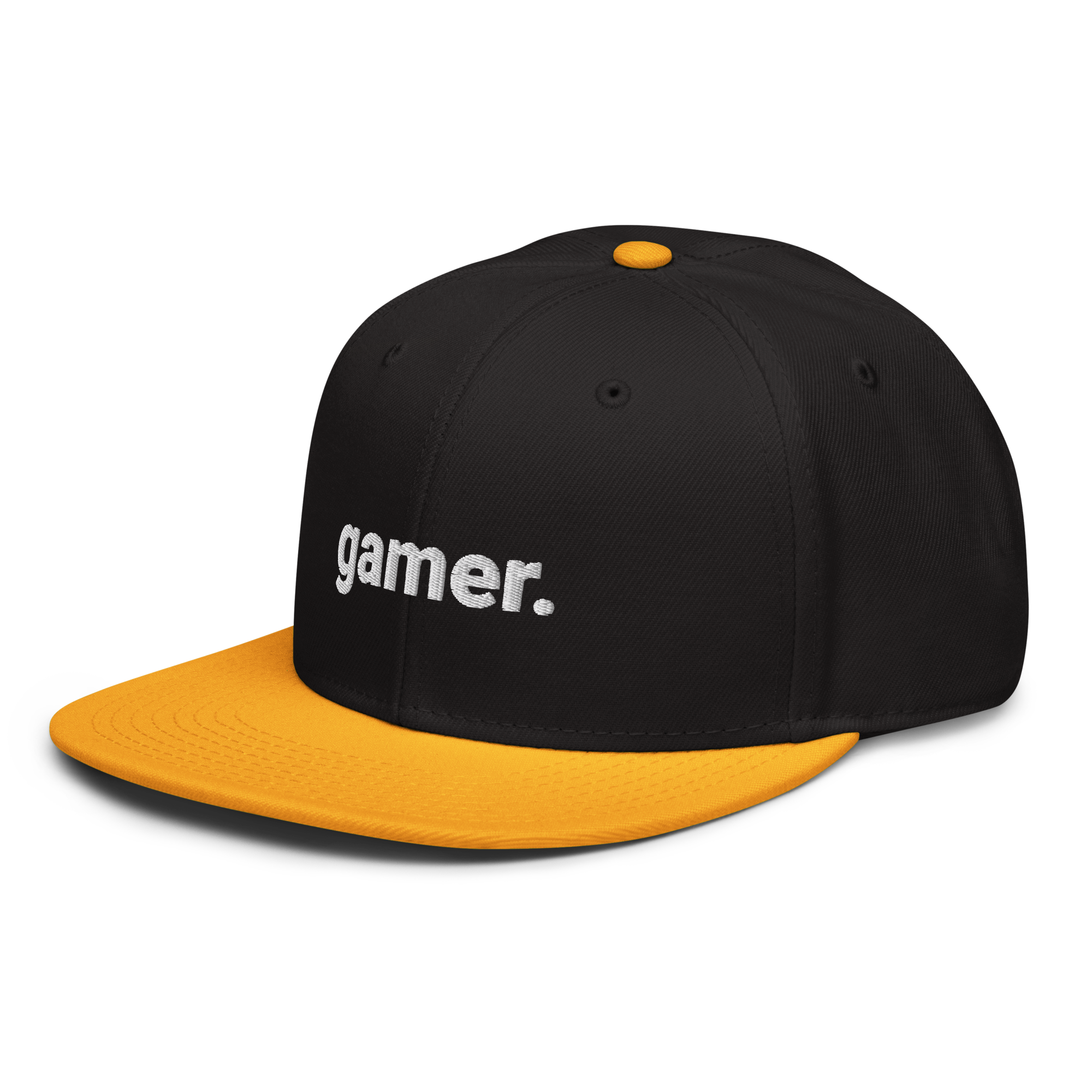 gamer. Snapback-Cap (bestickt)