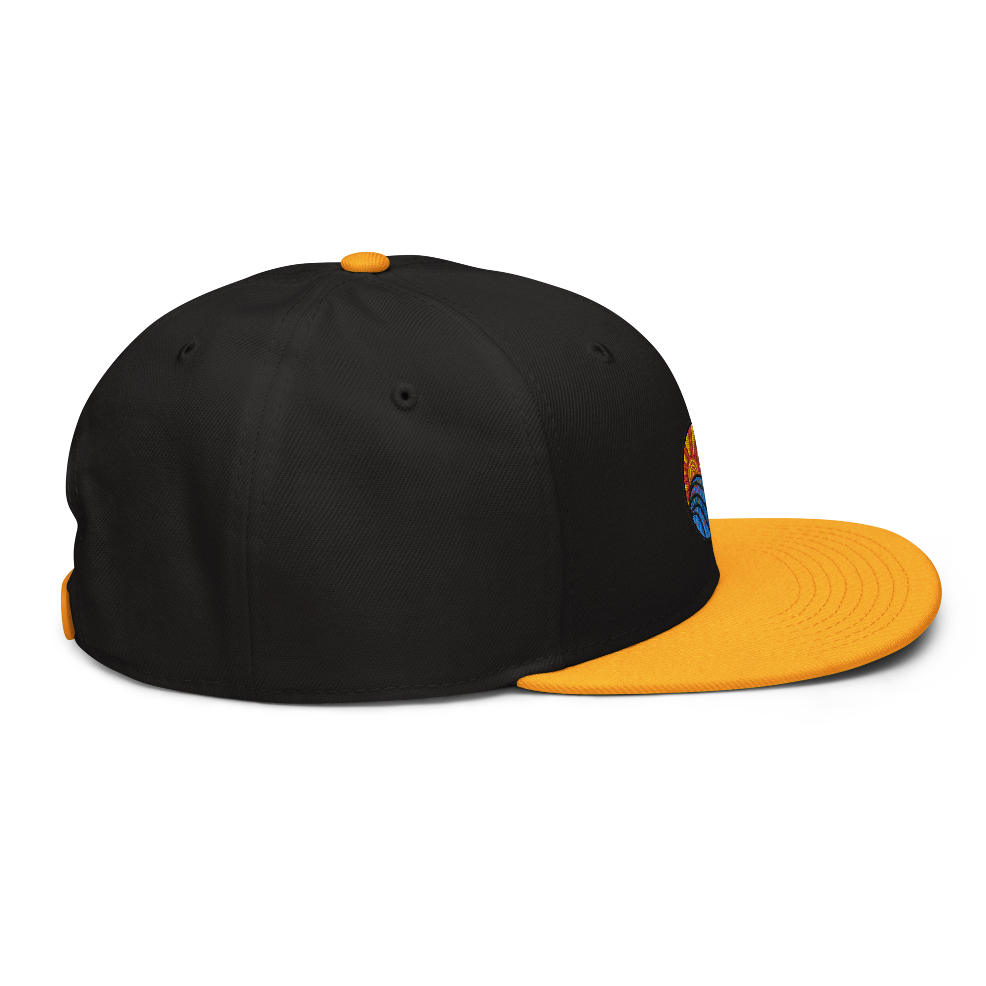 Sunset Wave Snapback-Cap (bestickt)