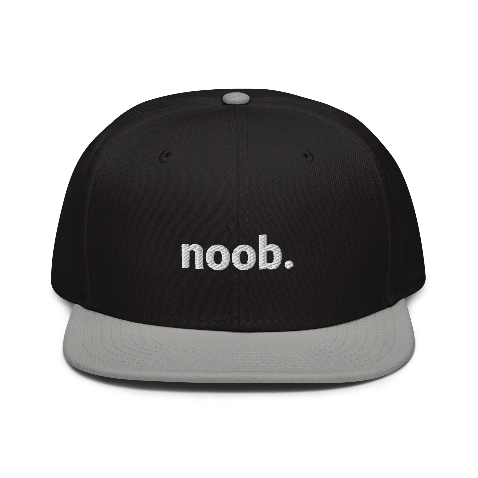 noob. Snapback-Cap (bestickt)