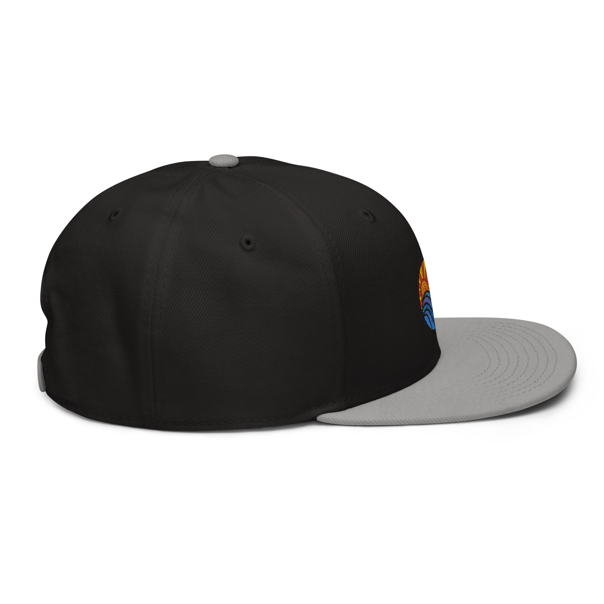 Sunset Wave Snapback-Cap (bestickt)