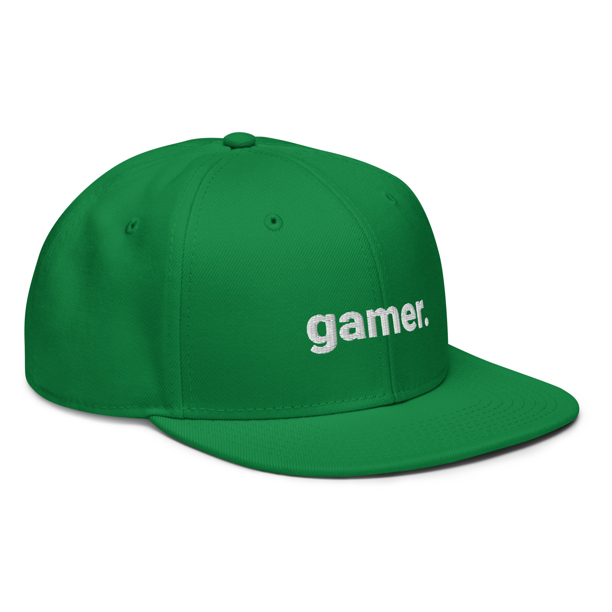 gamer. Snapback-Cap (bestickt)