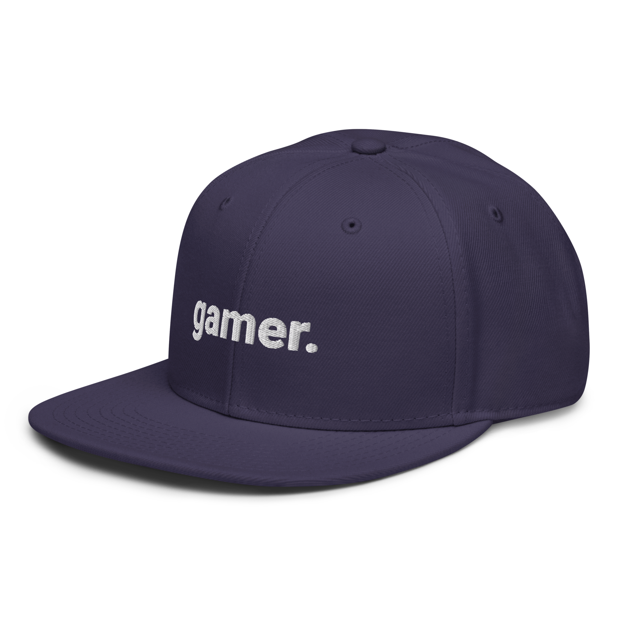 gamer. Snapback-Cap (bestickt)