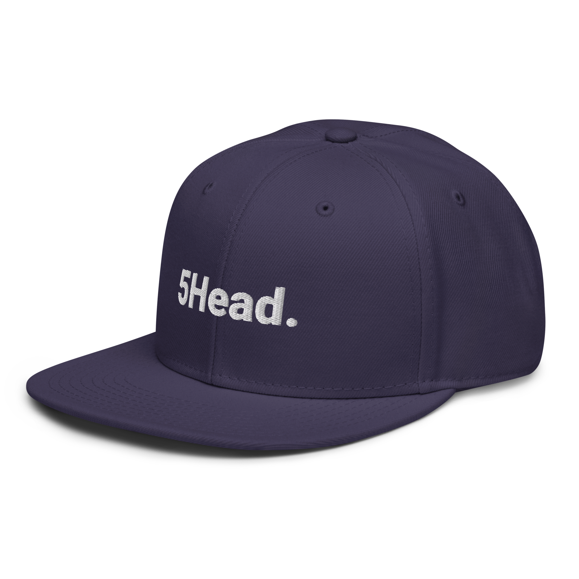 5Head. Snapback-Cap (bestickt)