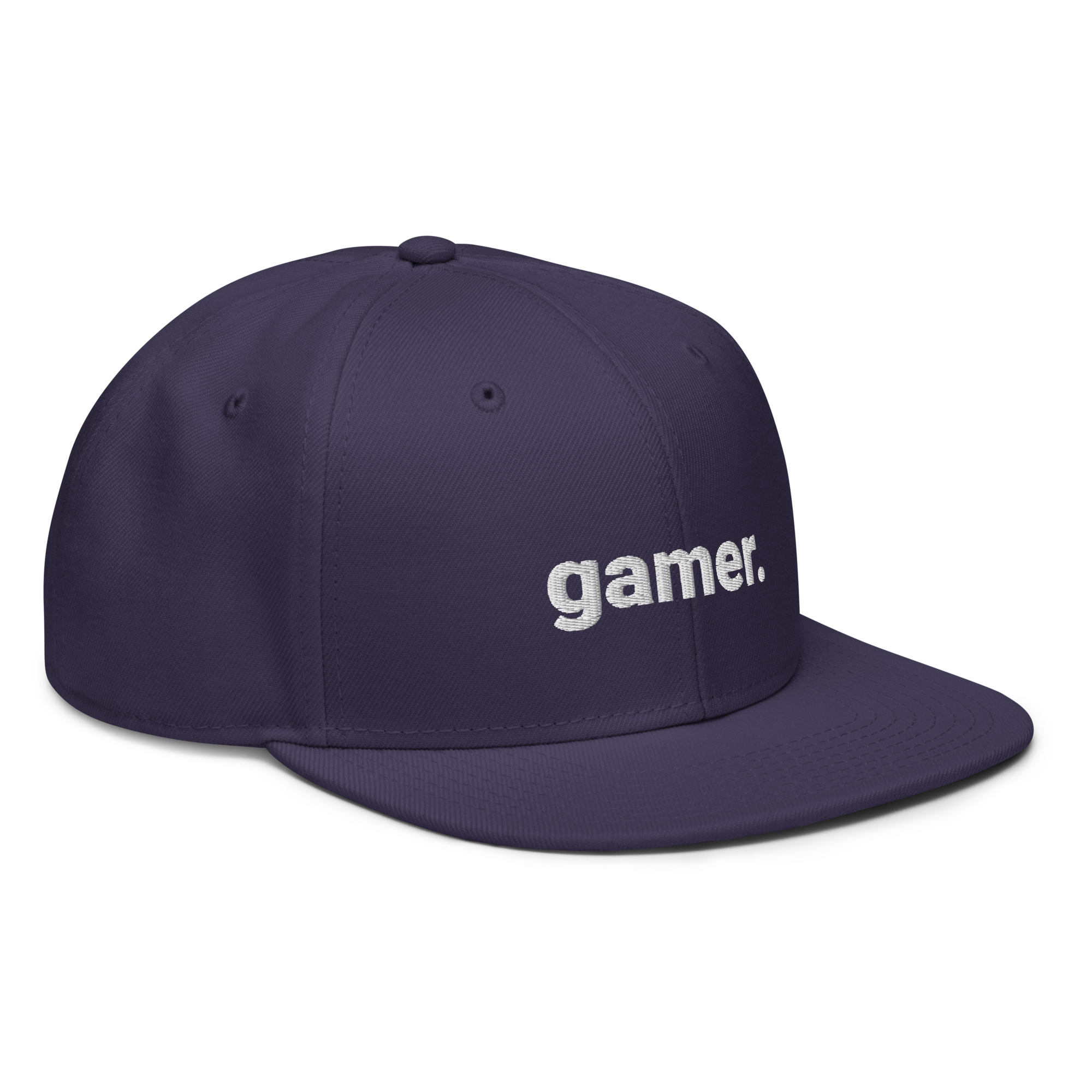 gamer. Snapback-Cap (bestickt)