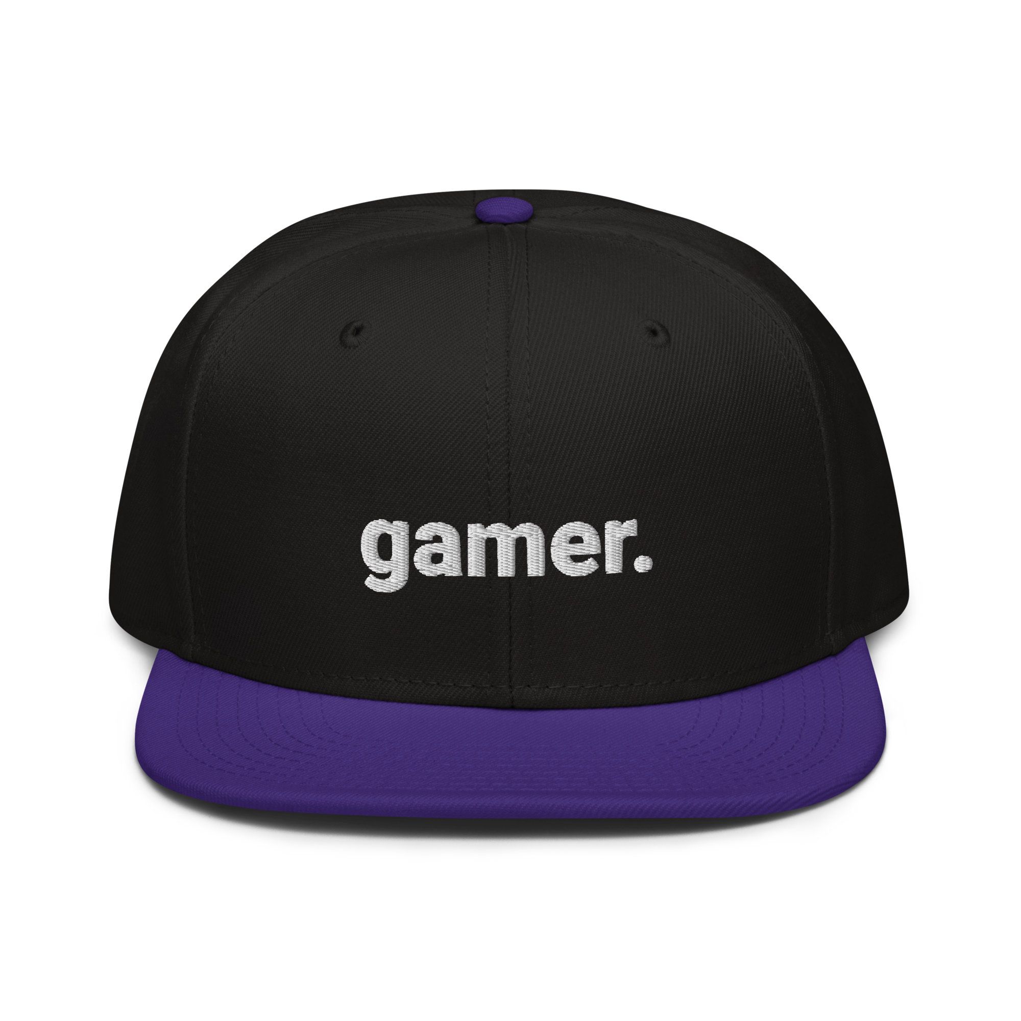 gamer. Snapback-Cap (bestickt)