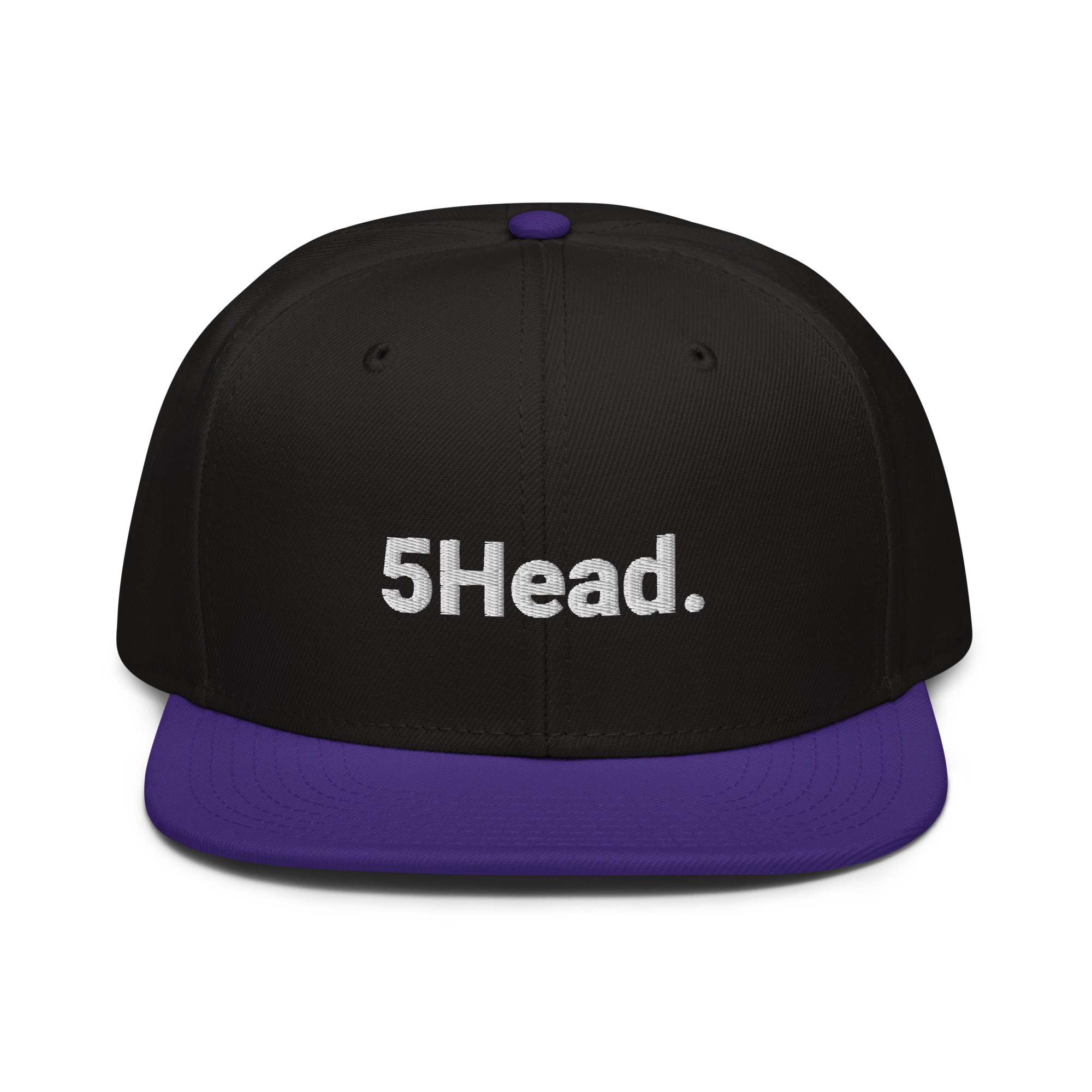 5Head. Snapback-Cap (bestickt)