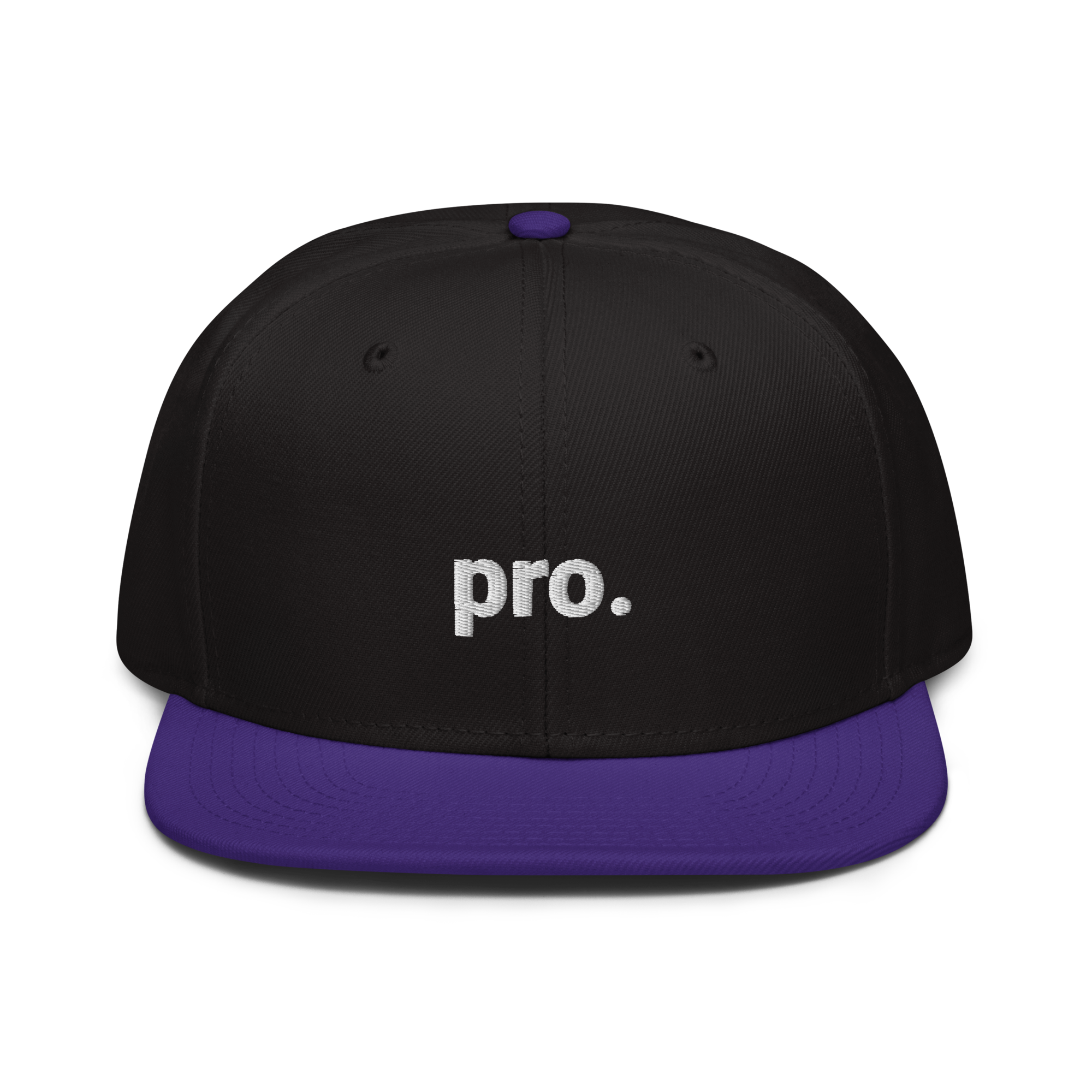 pro. Snapback-Cap (bestickt)