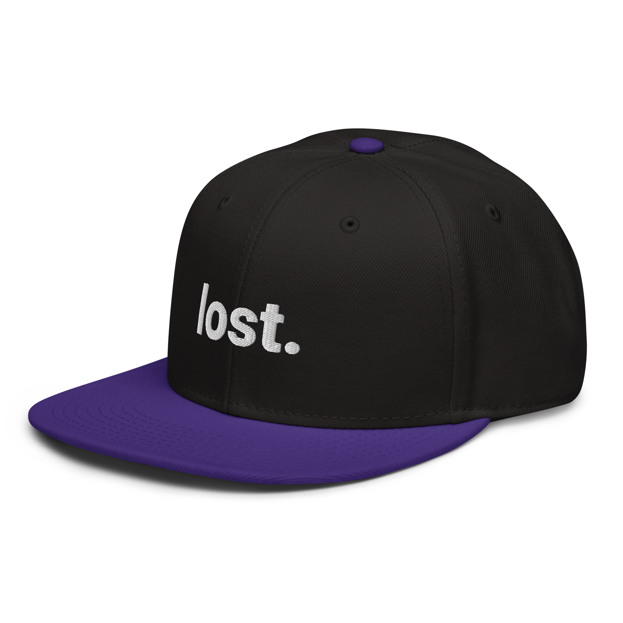 lost. Snapback-Cap (bestickt)