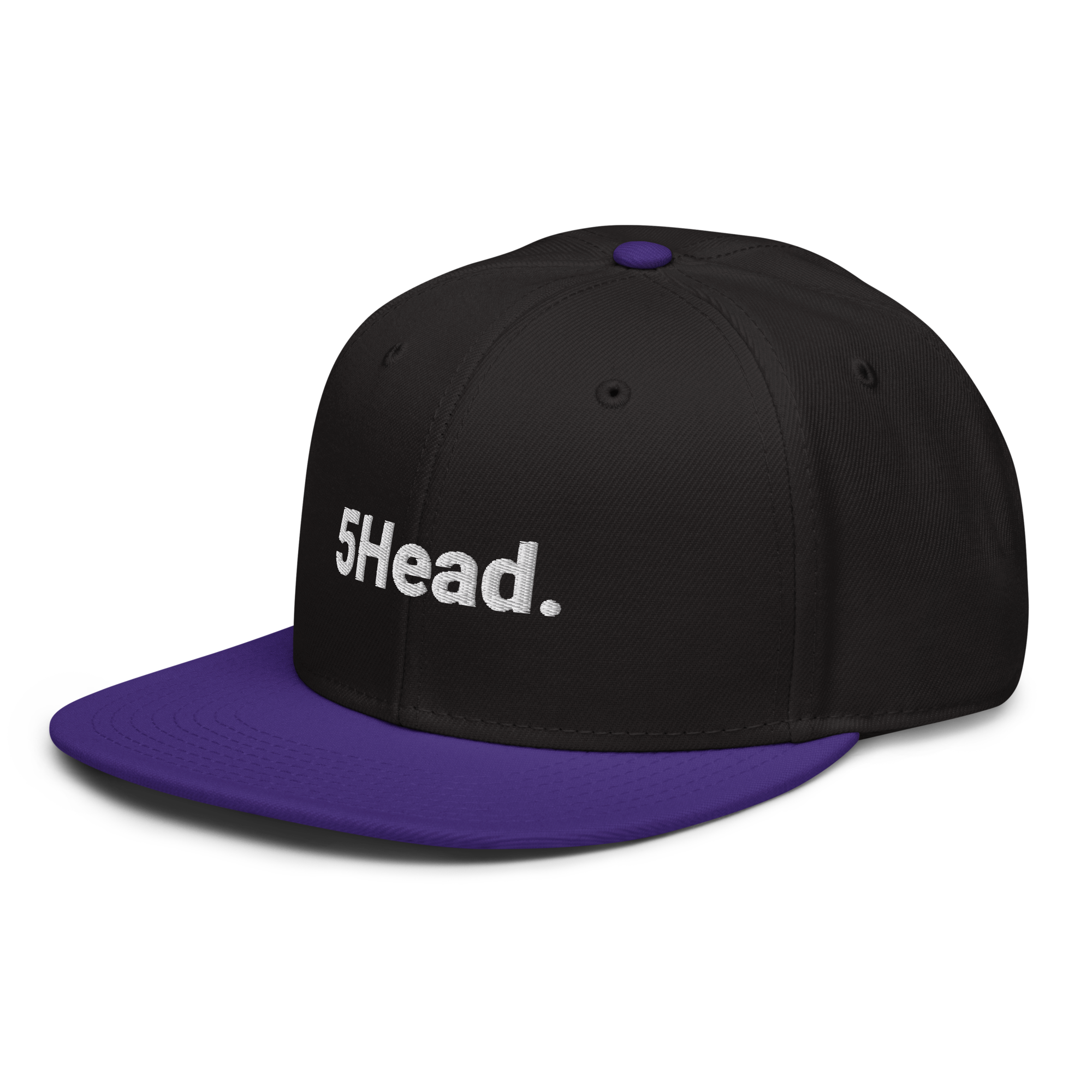 5Head. Snapback-Cap (bestickt)