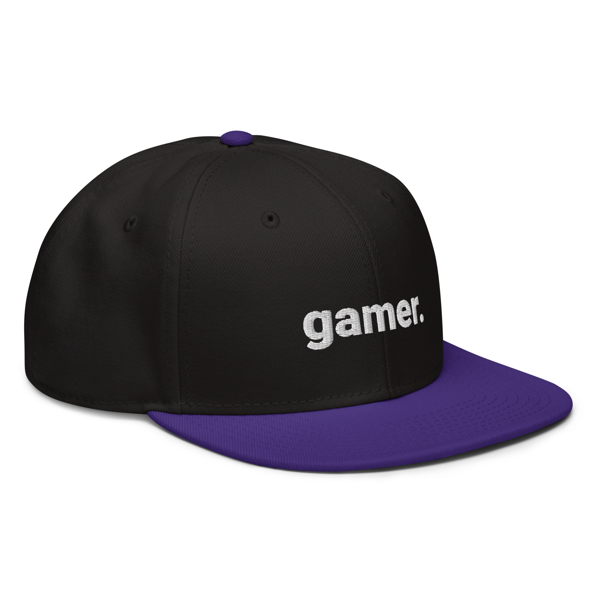 gamer. Snapback-Cap (bestickt)