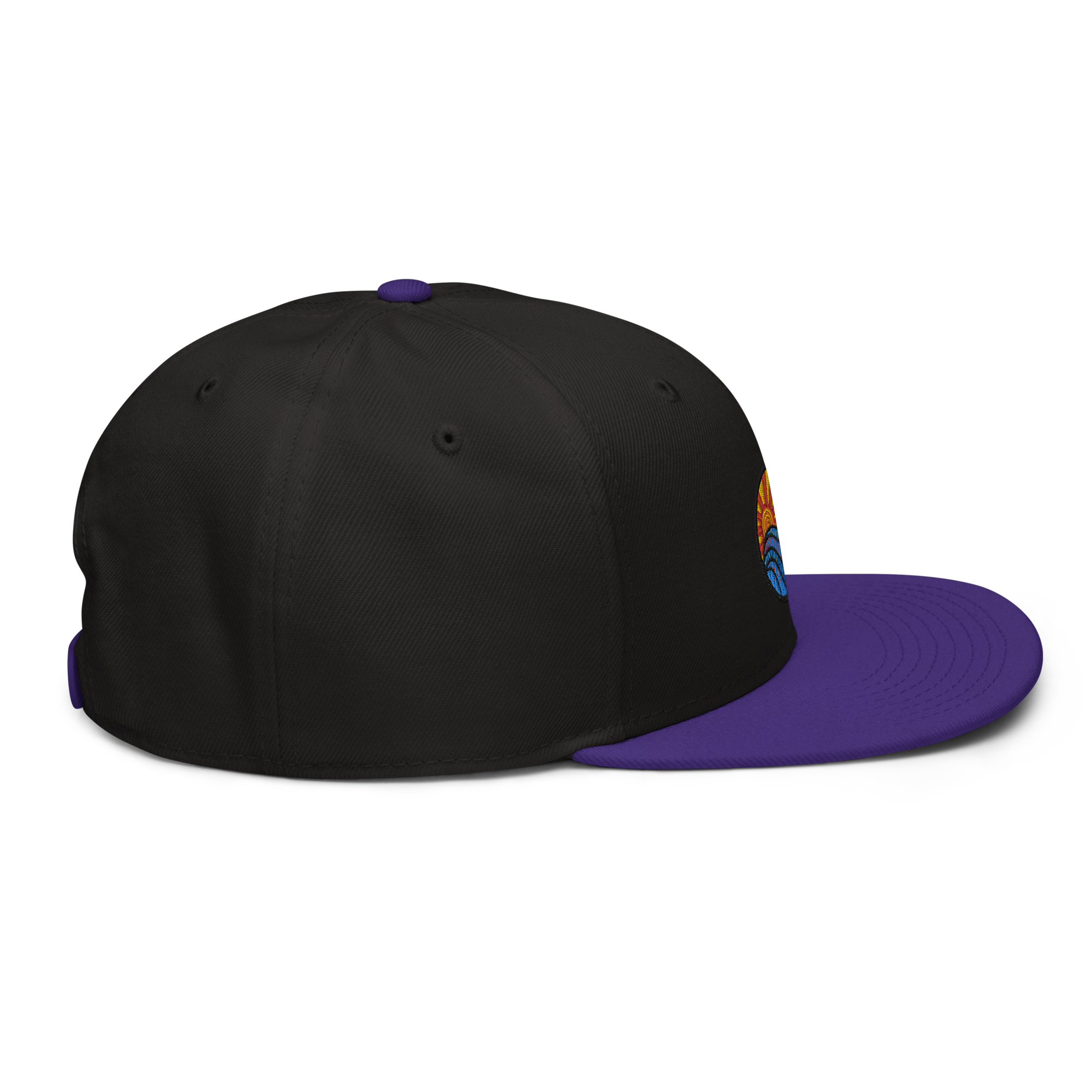 Sunset Wave Snapback-Cap (bestickt)