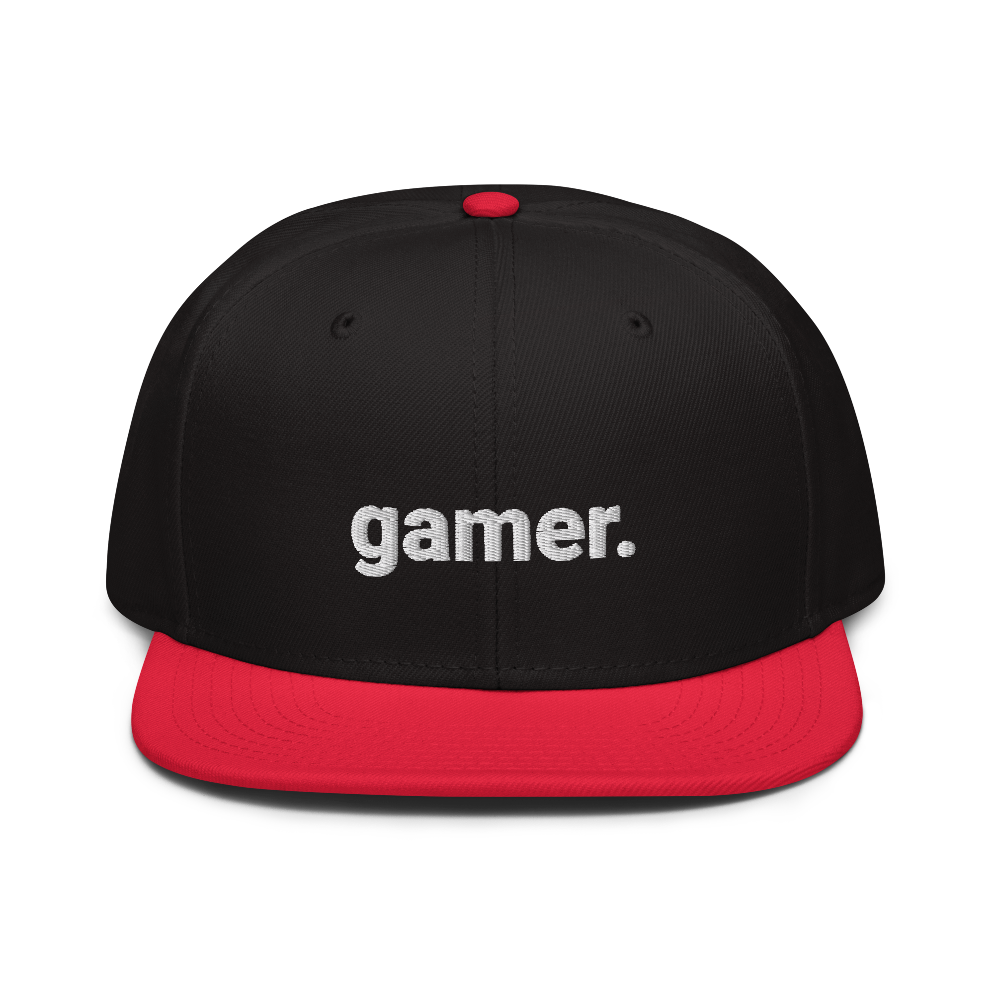 gamer. Snapback-Cap (bestickt)