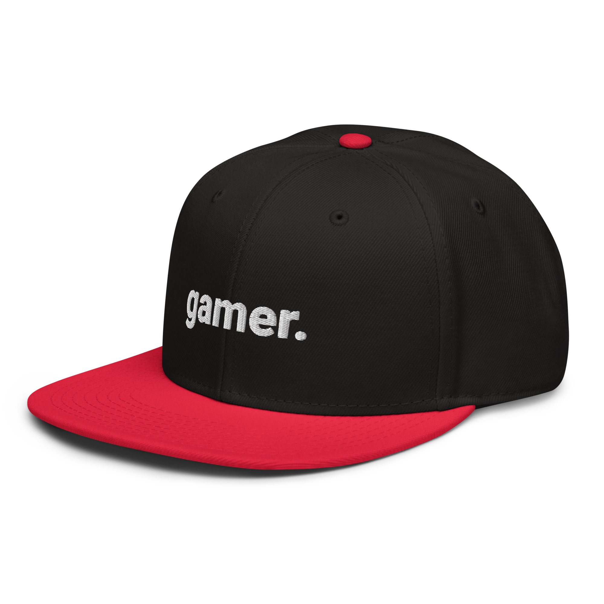 gamer. Snapback-Cap (bestickt)