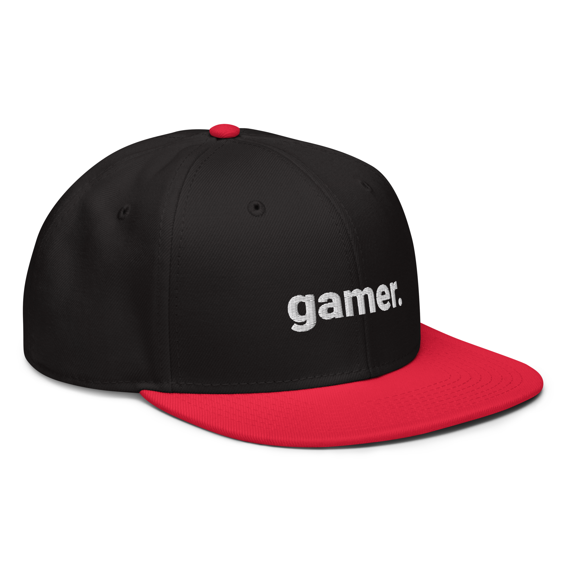 gamer. Snapback-Cap (bestickt)