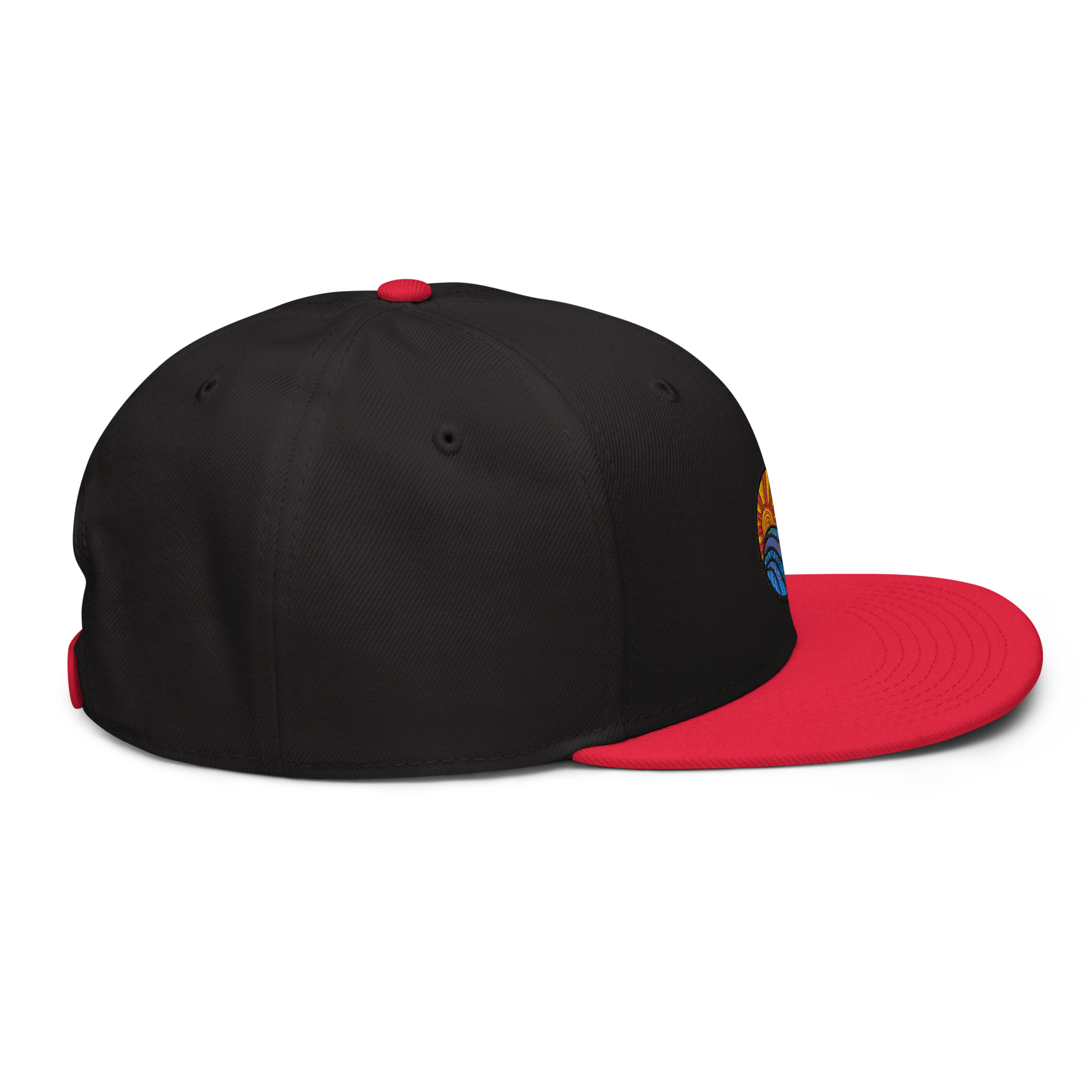 Sunset Wave Snapback-Cap (bestickt)