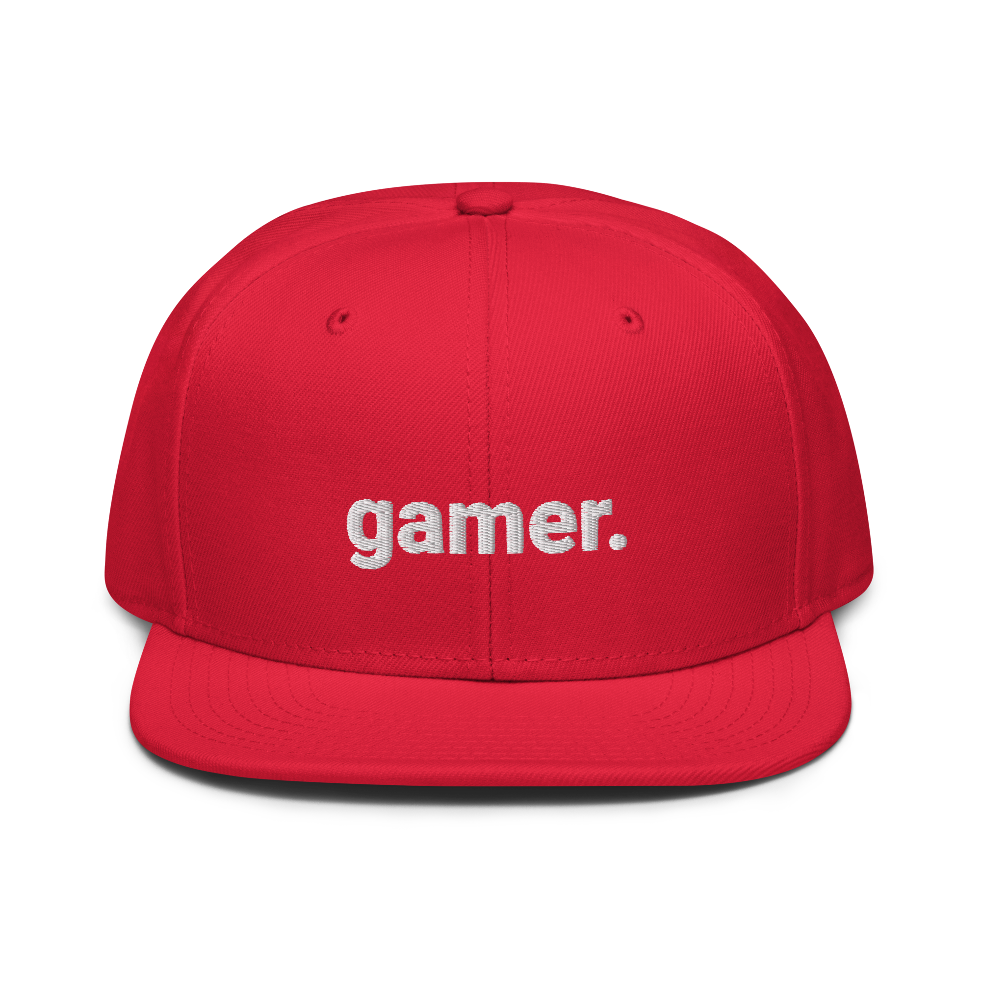 gamer. Snapback-Cap (bestickt)