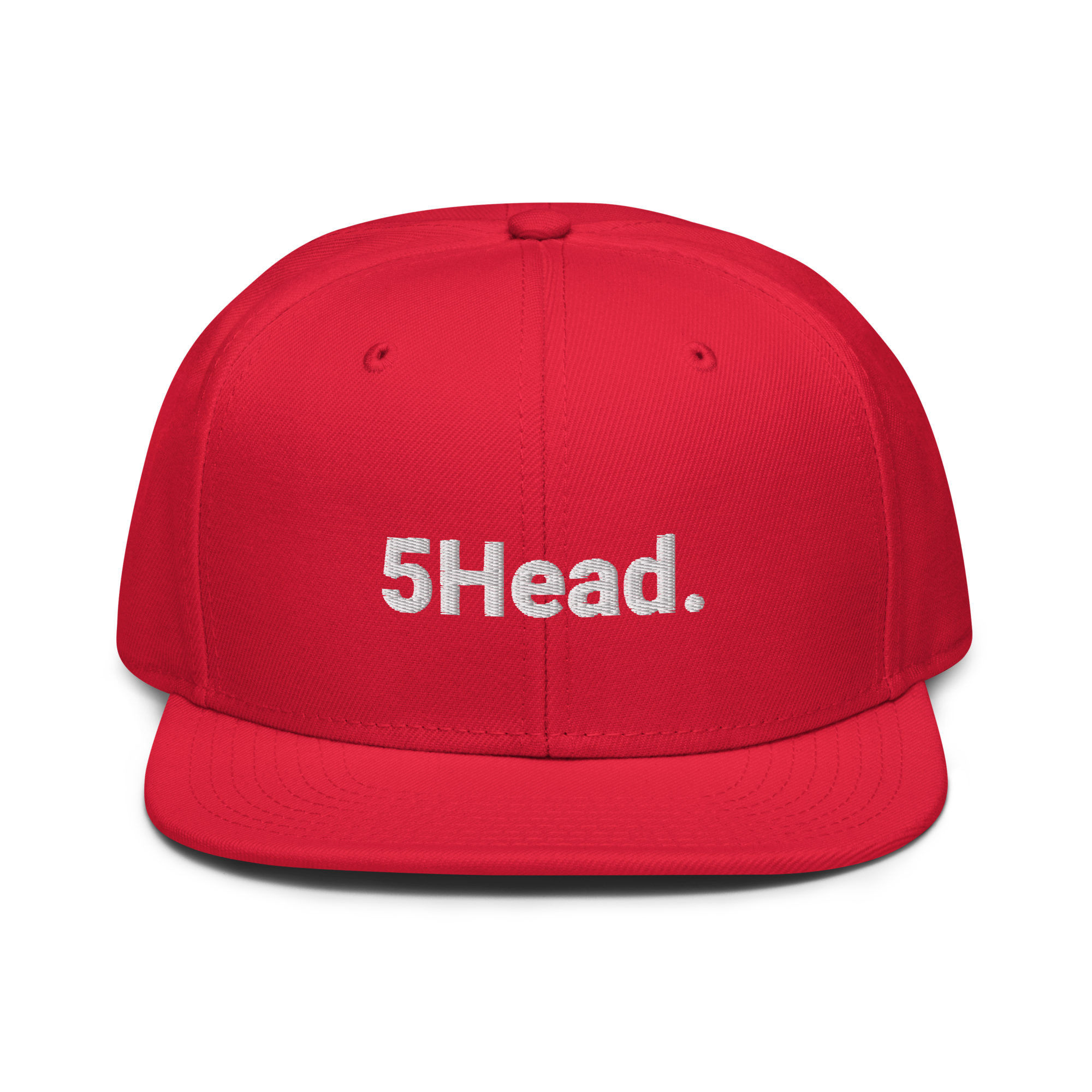 5Head. Snapback-Cap (bestickt)