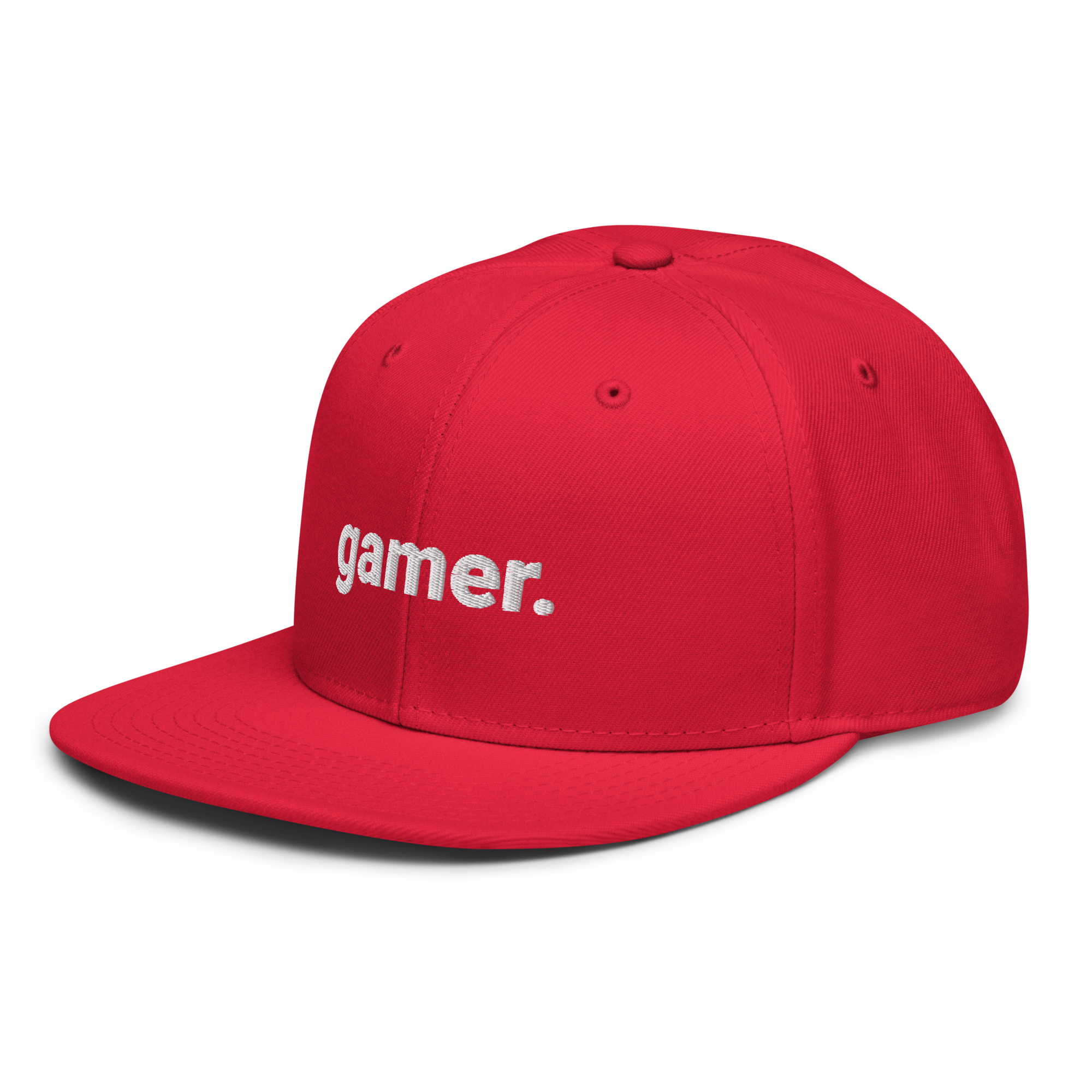 gamer. Snapback-Cap (bestickt)