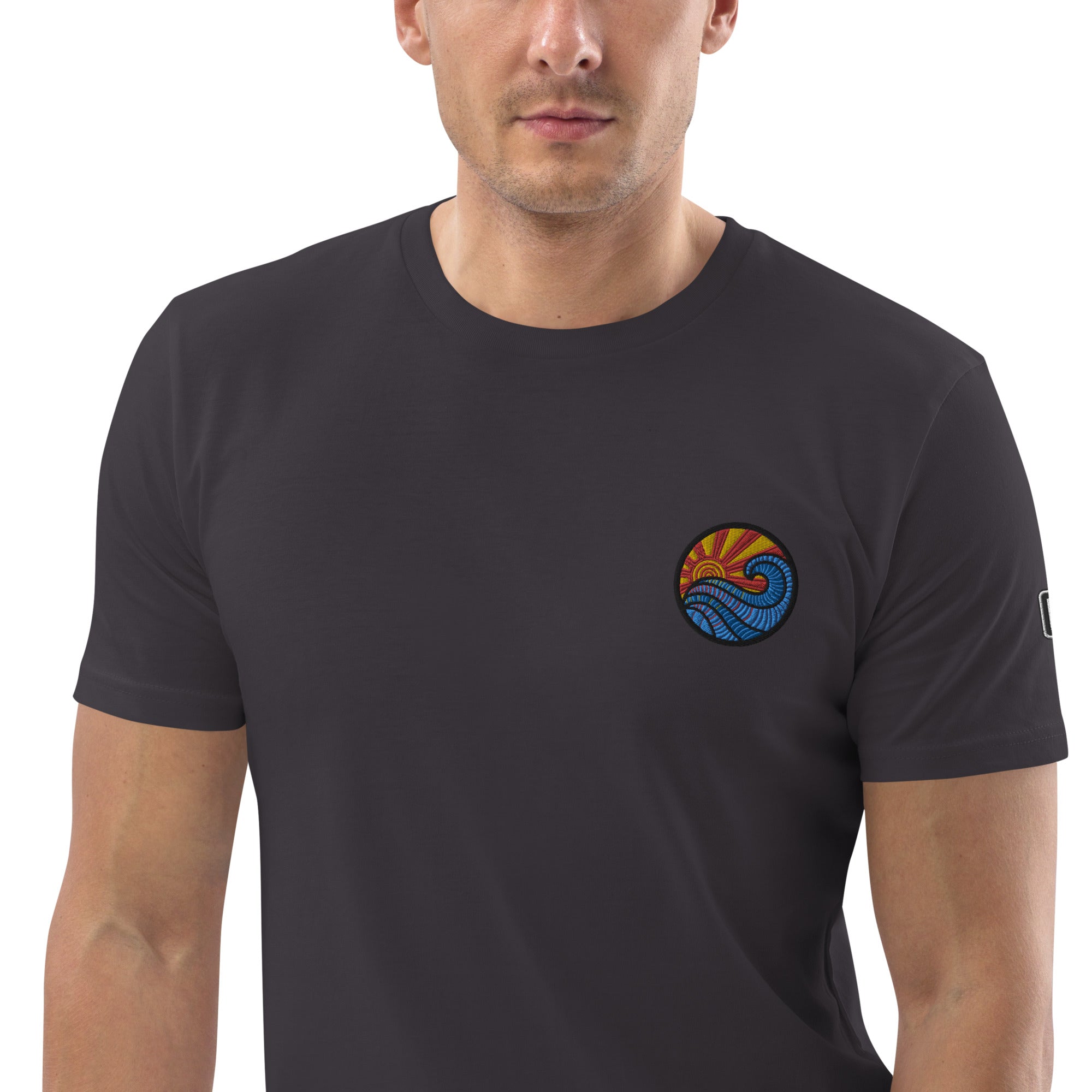 Sunset Wave Patch Unisex T-Shirt (Embroidered)