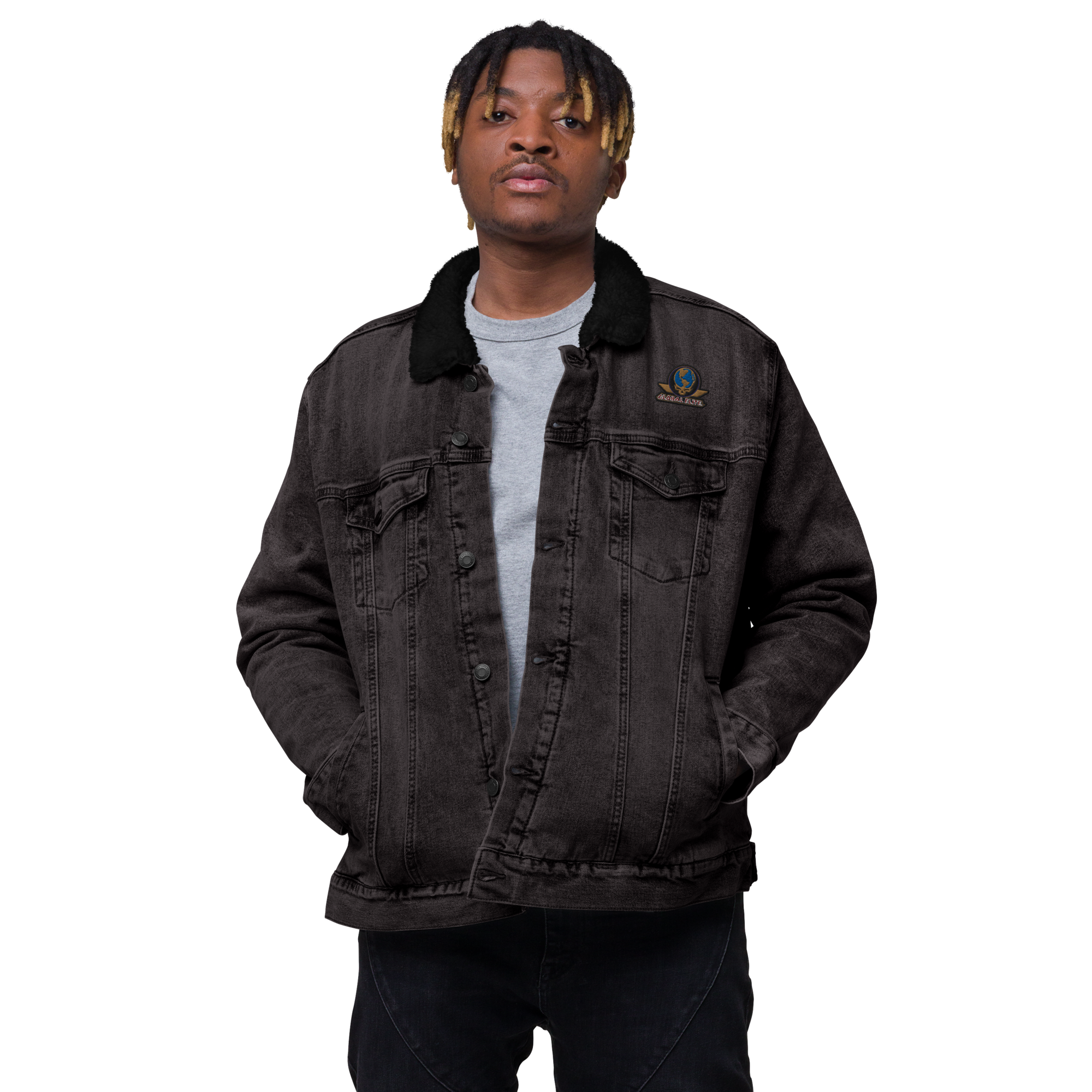 Global Elite Unisex Sherpa Denim Jacket