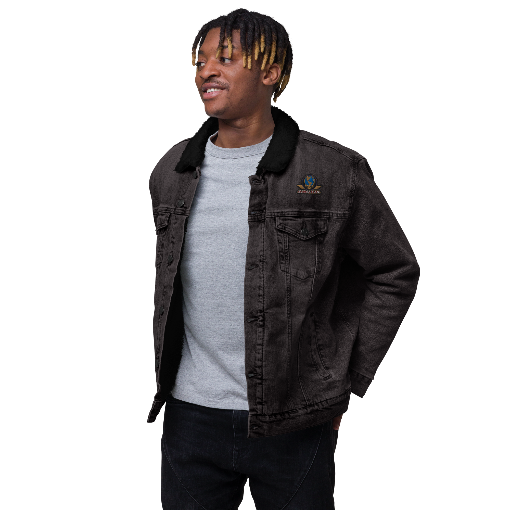 Global Elite Unisex Sherpa Denim Jacket