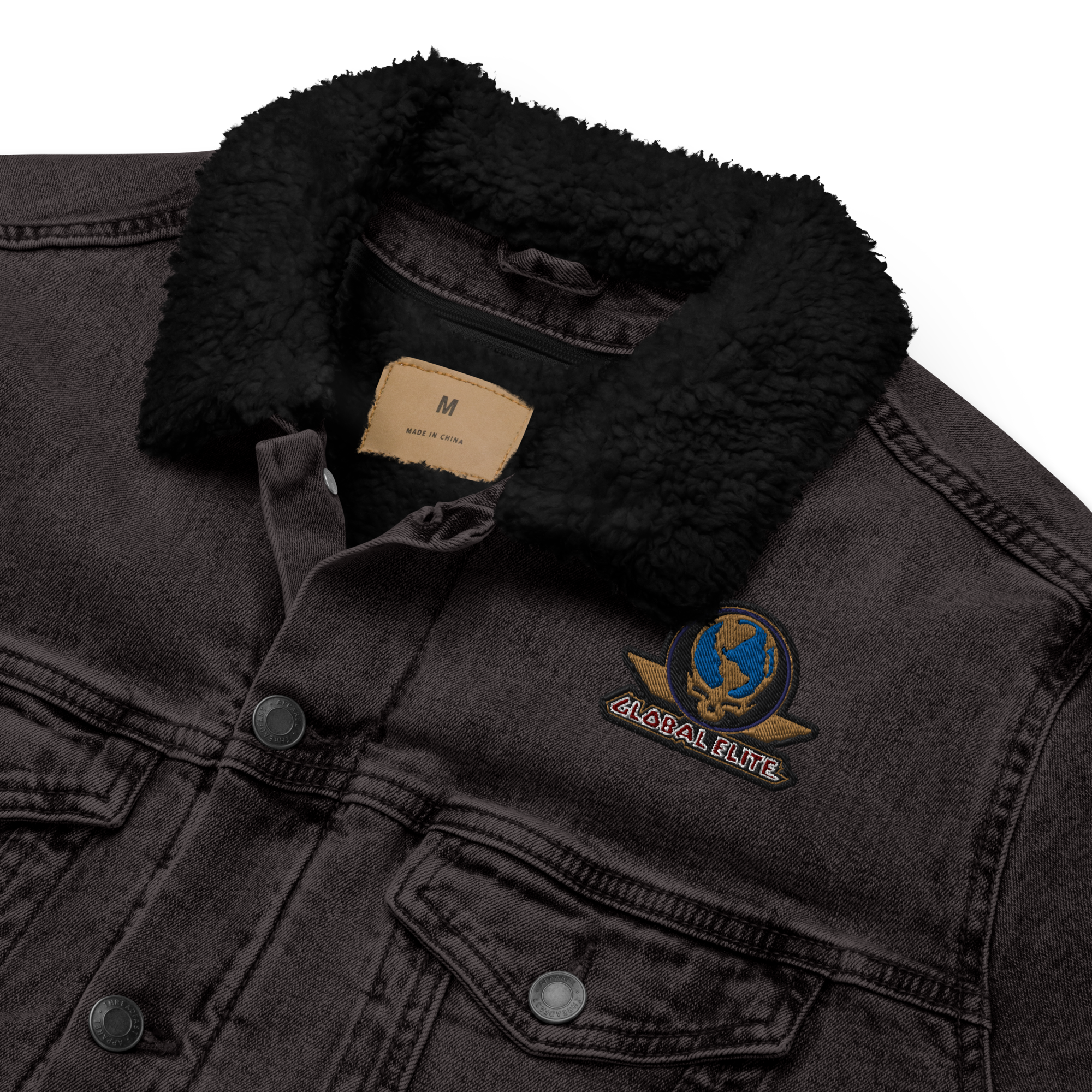 Global Elite Unisex Sherpa Denim Jacket